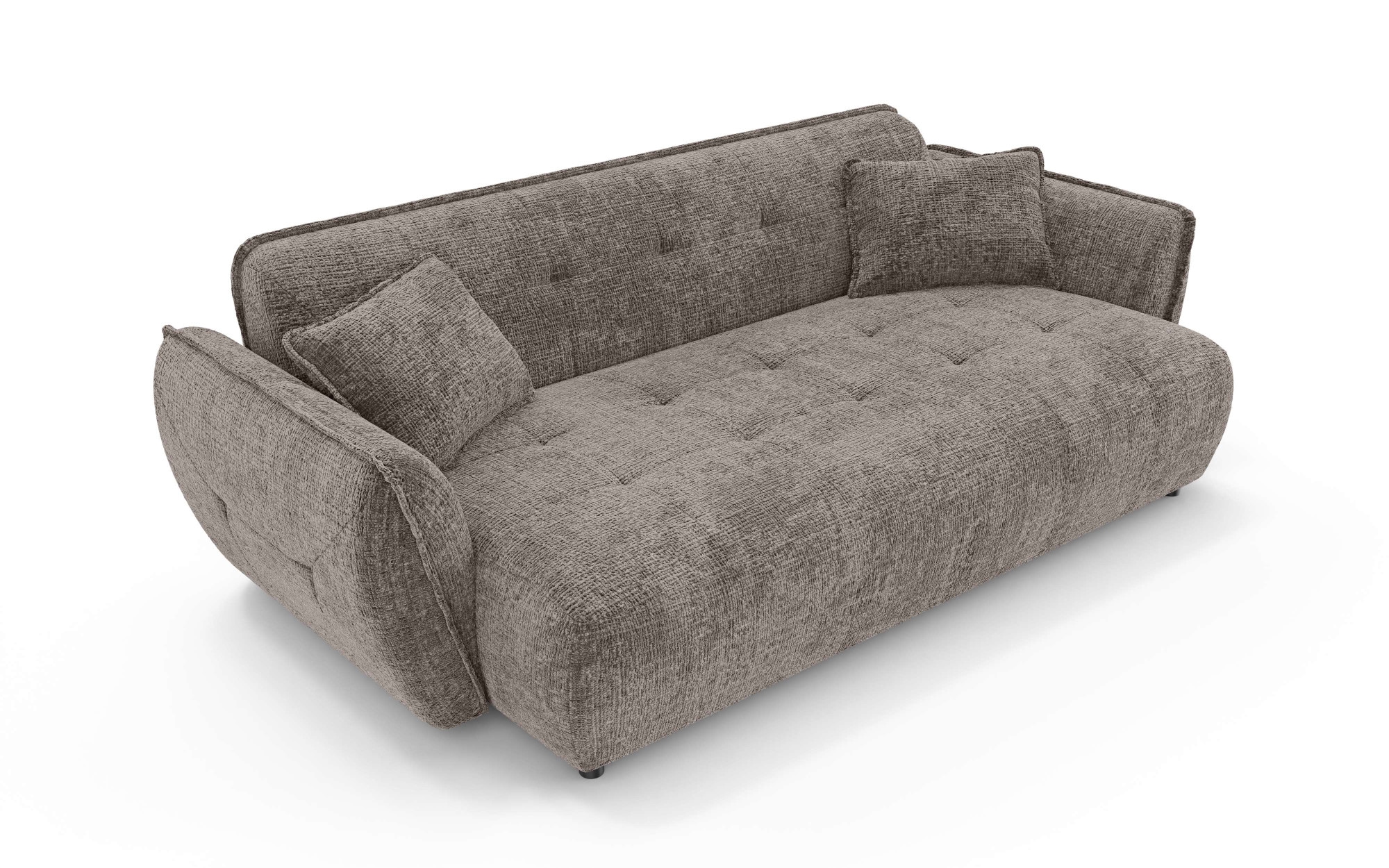 Home affaire Big-Sofa »MIRELDA Design-Sofa mit Steppungen, hoher Sitzkomfort, Breite 251 cm« elegant und bequem, enthält 2 Zierkissen, belastbar bis 480kg