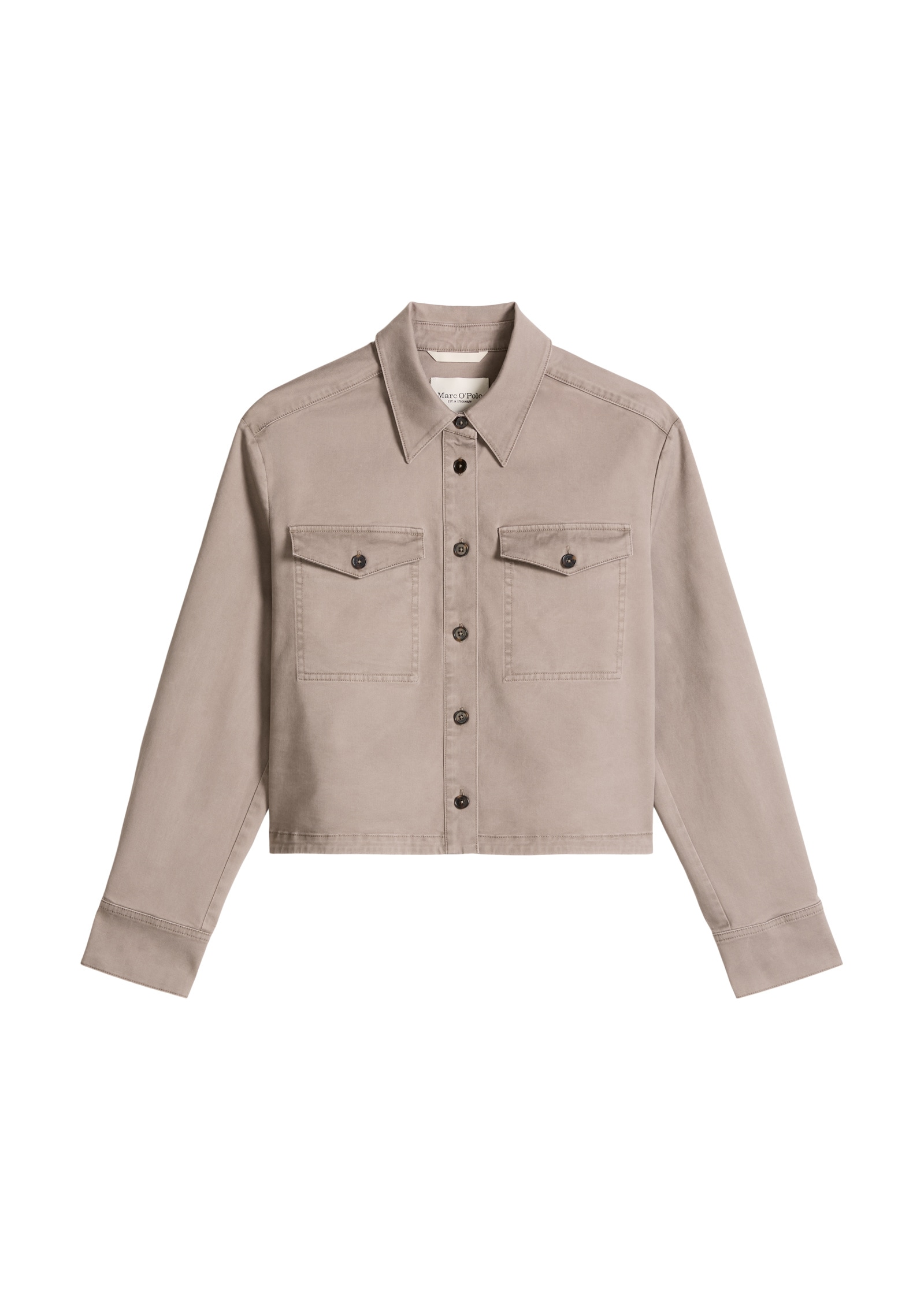 Marc O'Polo Kurzjacke »aus Brushed Cotton Twill« ohne Kapuze