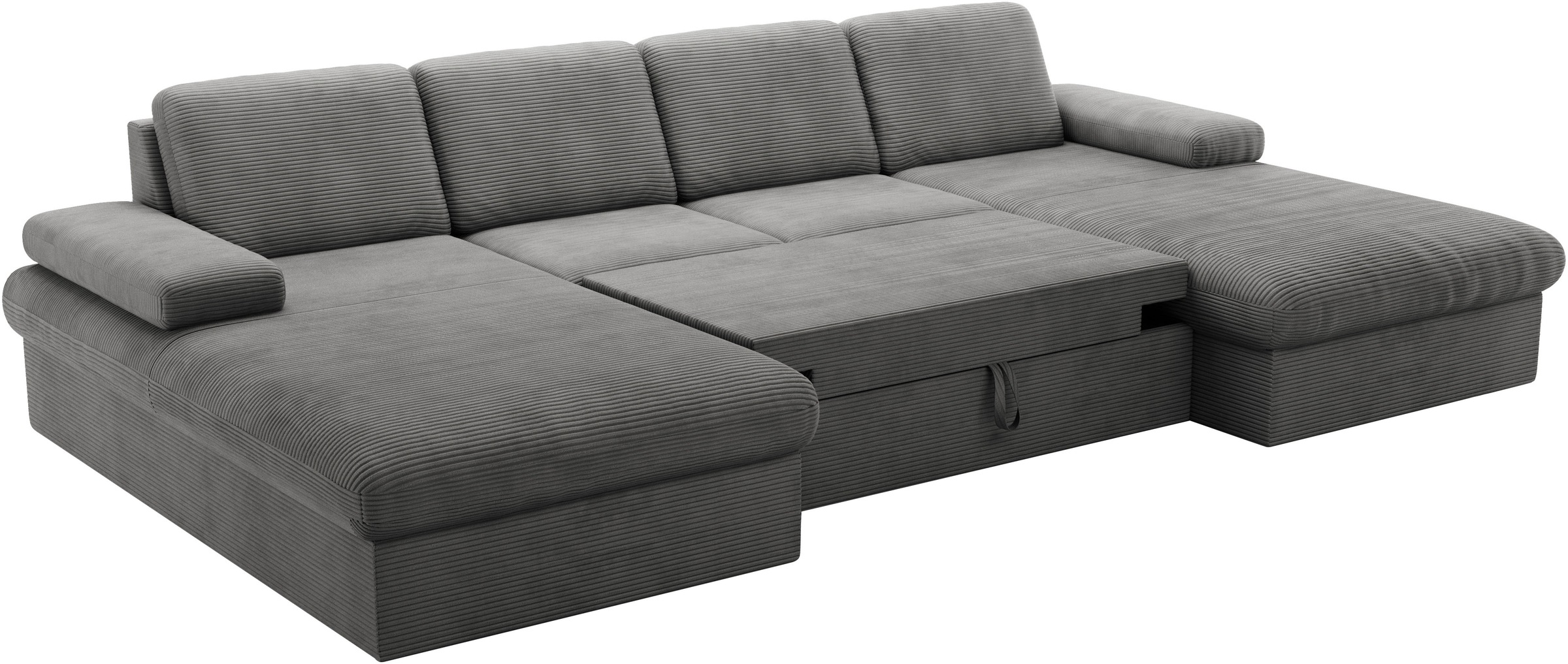 sit&more Wohnlandschaft »Moreno U-Form, B: 309 cm«, mit Armteilverstellung, optional Bettfunktion