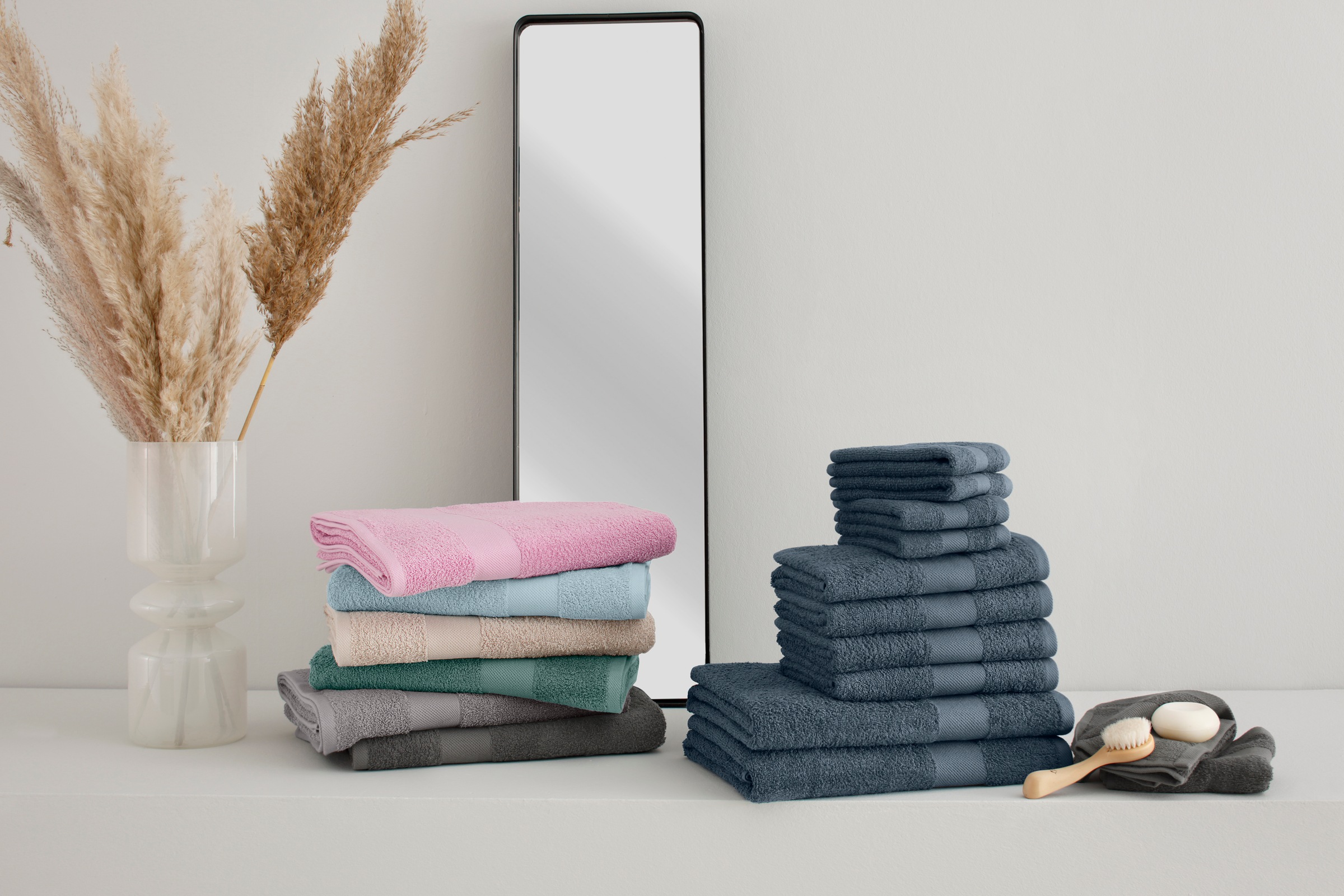 OTTO home Handtuch Set "Melli, 2 Duschtücher 70x140, 4 Handtücher 50x100, 4 günstig online kaufen