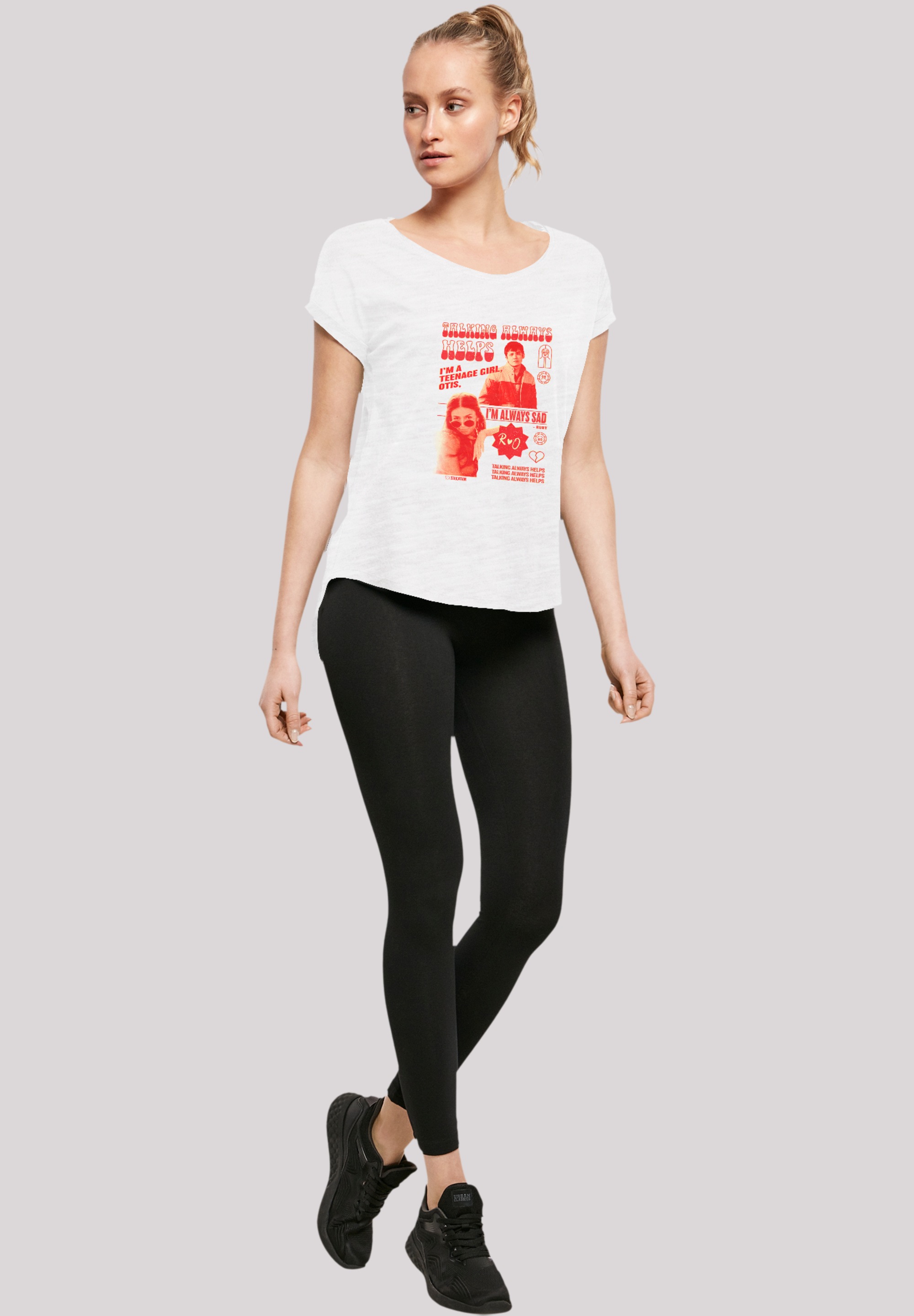F4NT4STIC T-Shirt »Sex Education Otis Talking Helps Netflix TV Series«, Premium Qualität