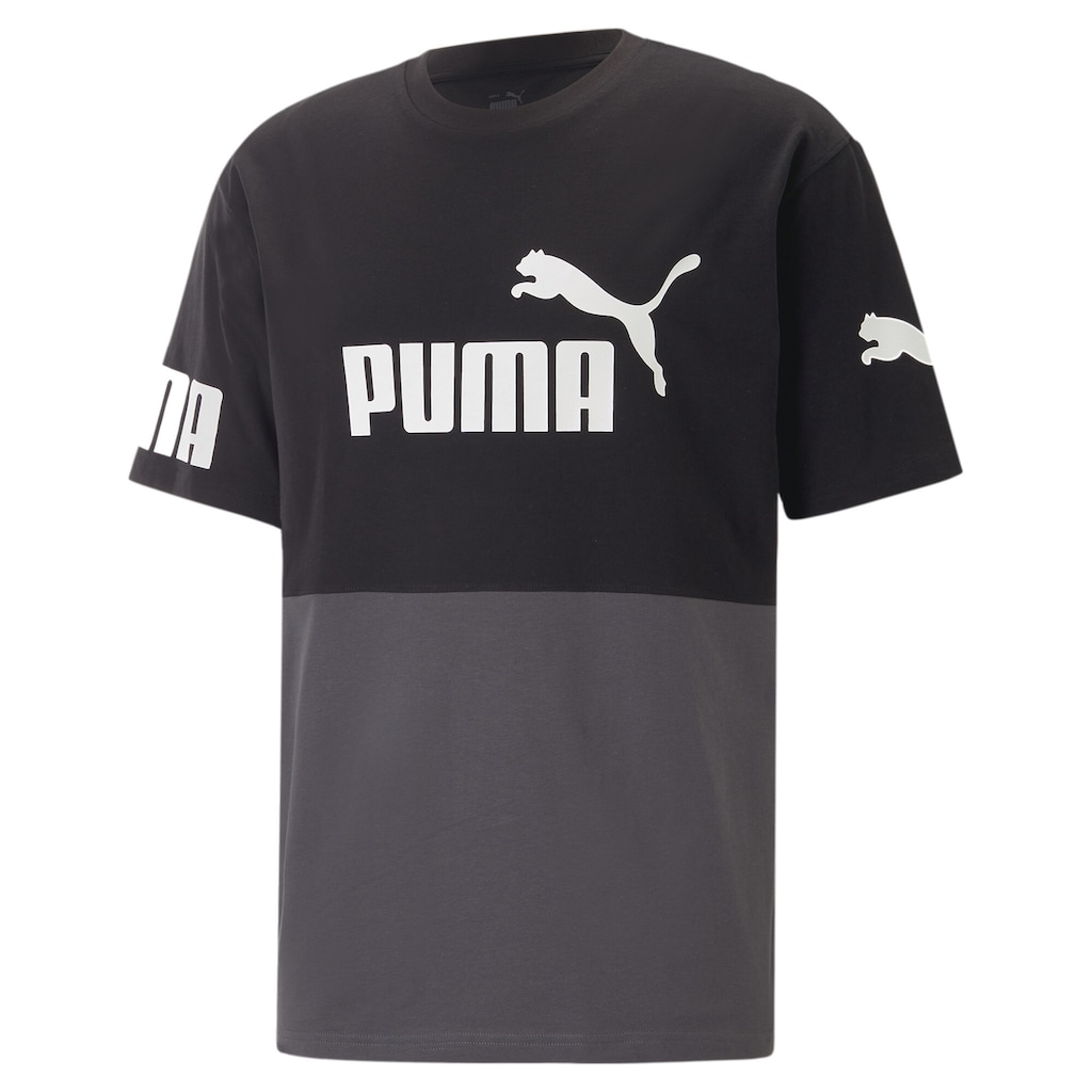 PUMA T-Shirt »PUMA POWER Colourblock T-Shirt Herren«