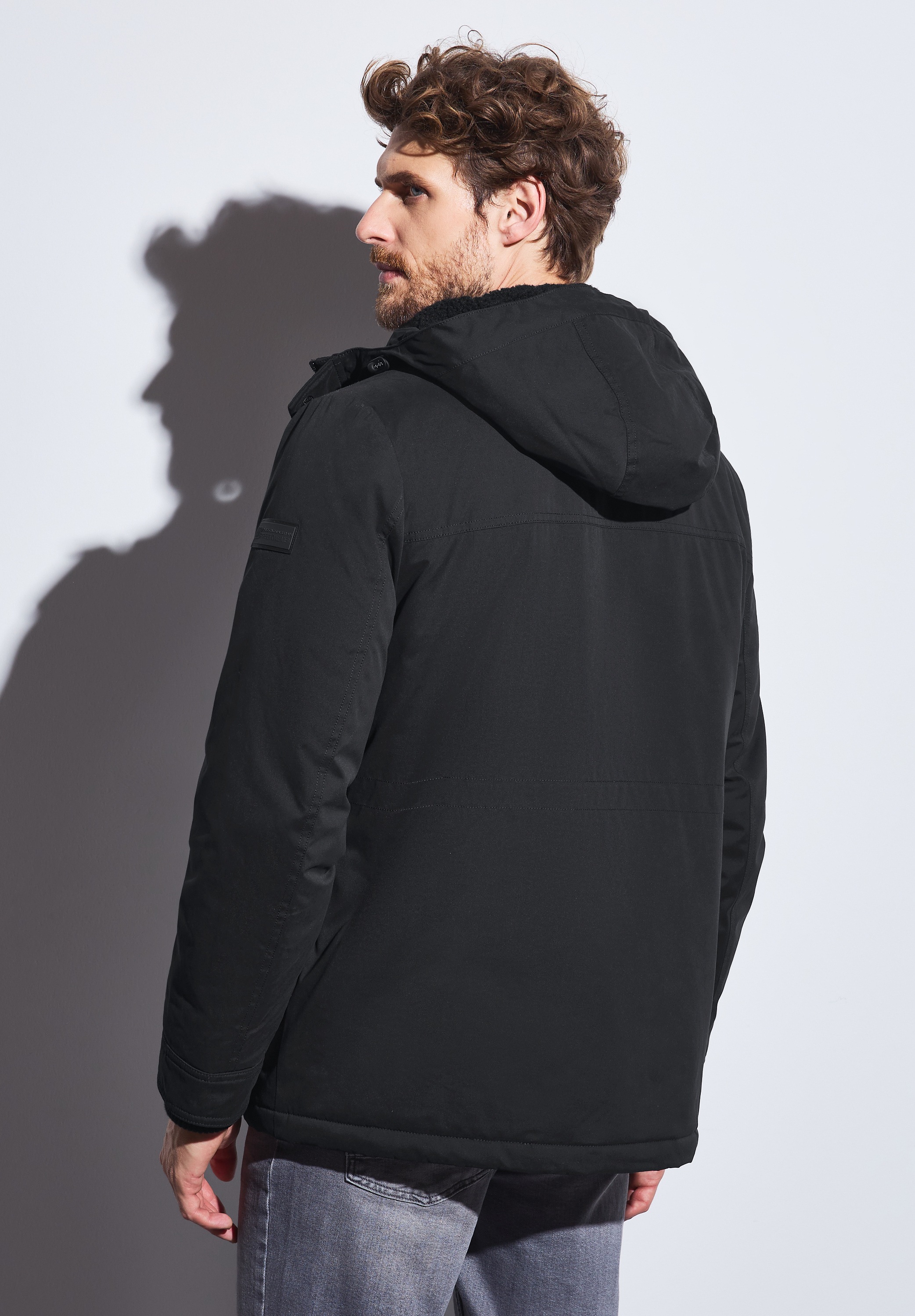 STREET ONE MEN Cargojacke, mit Kapuze, mit Brusttasche günstig online kaufen