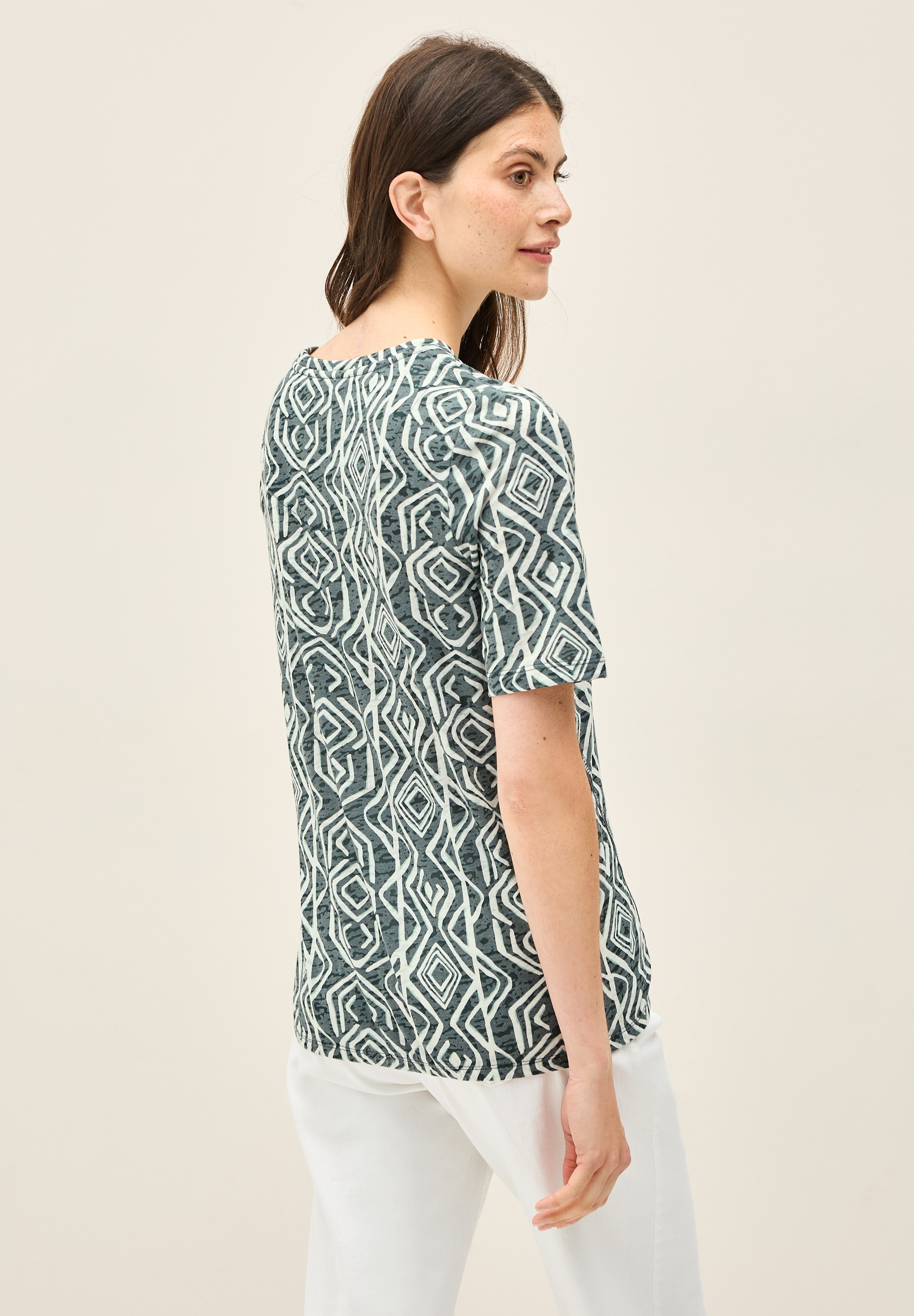 Cecil Print-Shirt, mit Gummizug im Bund günstig online kaufen