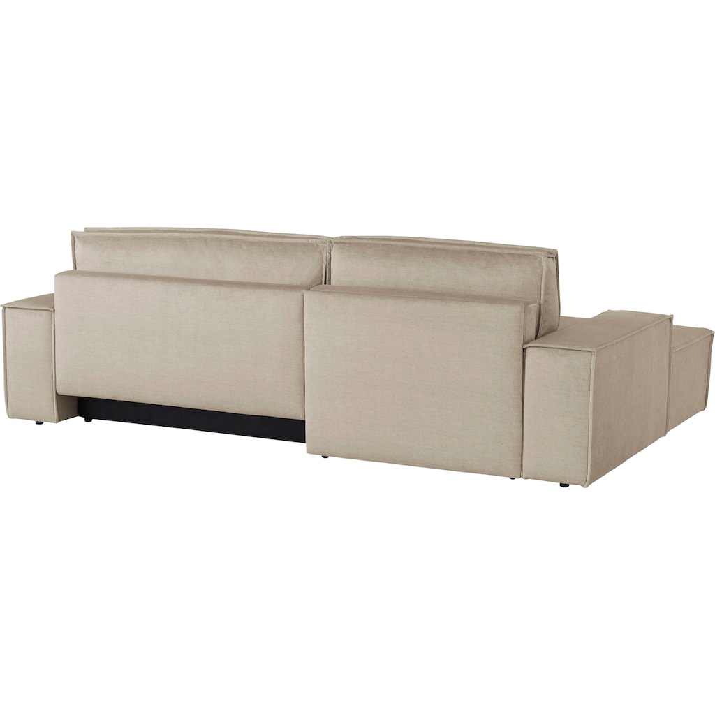 Ecksofa SHERWOOD Schlafsofa, mit Bettkasten, Cord-Bezug