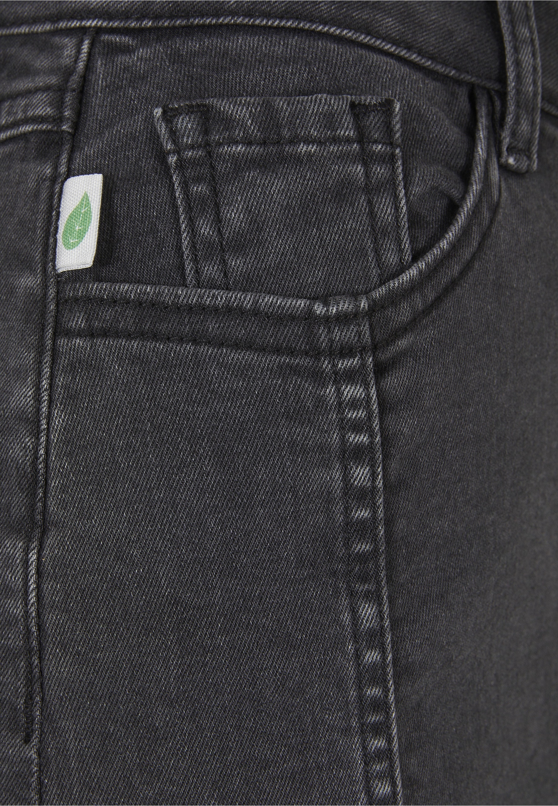URBAN CLASSICS Sommerrock »Urban Classics Damen Ladies Organic Stretch Button Denim Skirt« 1 Stk.