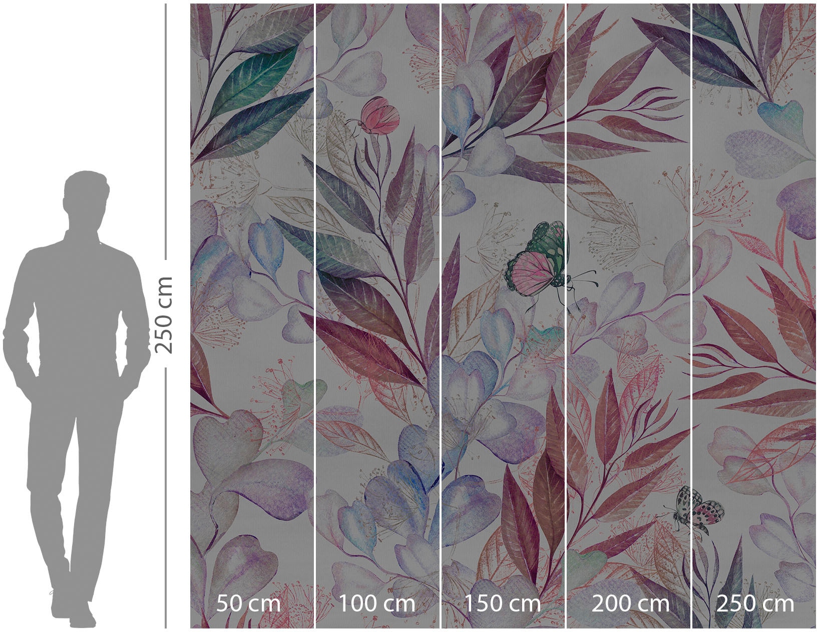 Komar Vliestapete »Digitaldruck Vlies -  Eucalyptus - Größe 250 x 250 cm« bedruckt glatt Wohnzimmer, Schlafzimmer