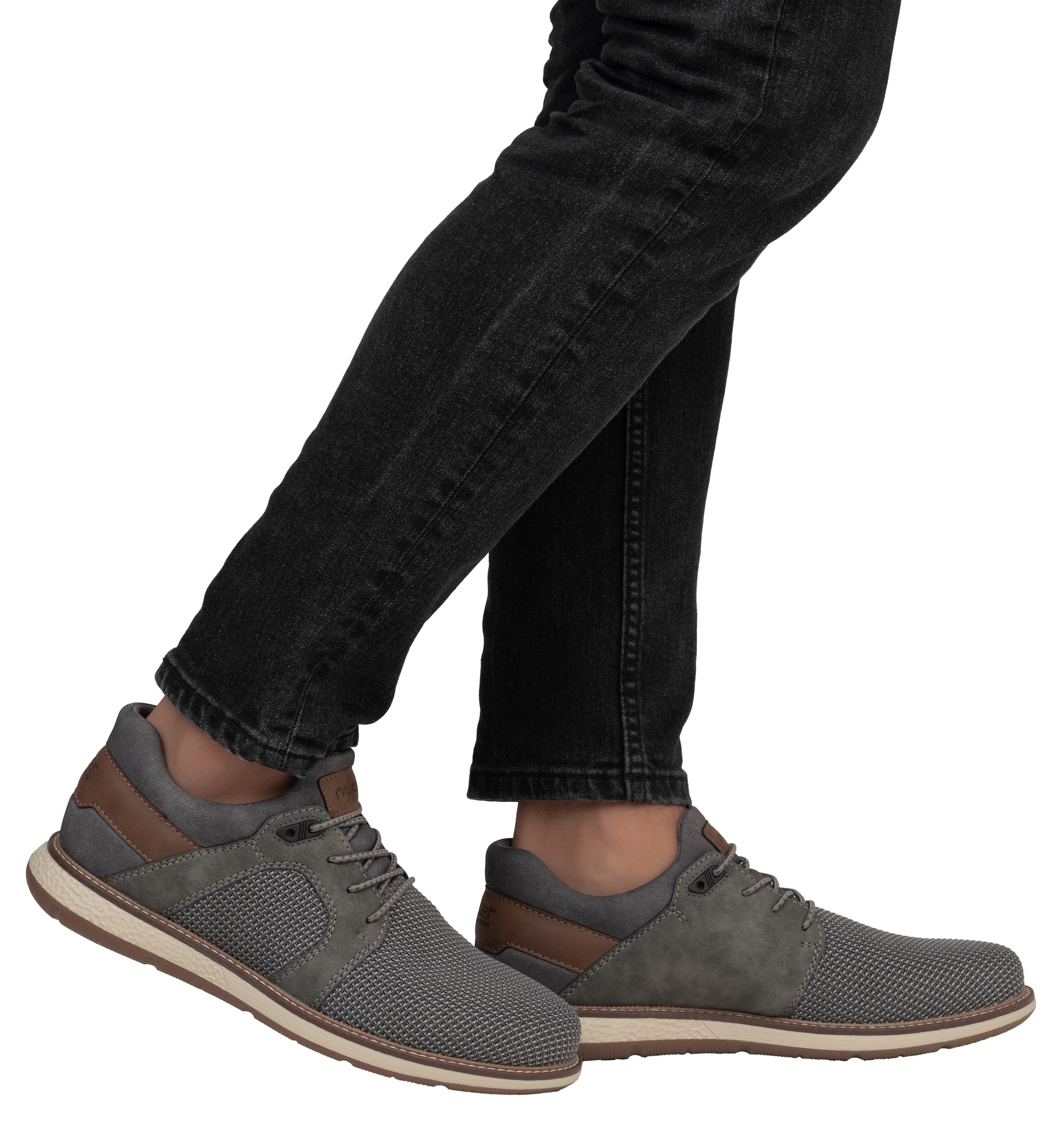 Rieker Slip-On Sneaker, Slipper, Halbschuh, Freizeitsneaker mit gepolstertem Schaftrand