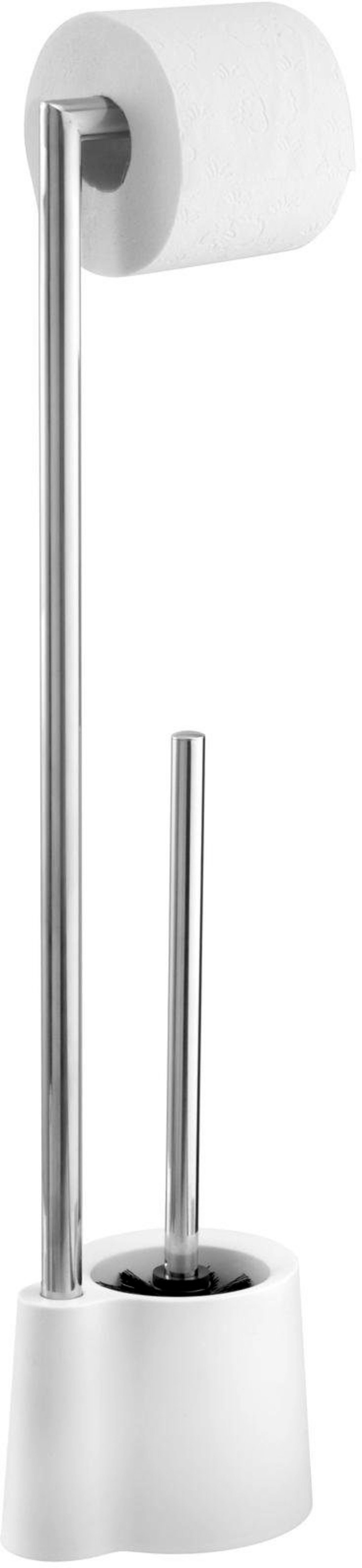 WENKO WC-Garnitur "Avola" aus Edelstahl  Polypropylen Stand WC-Garnitur günstig online kaufen