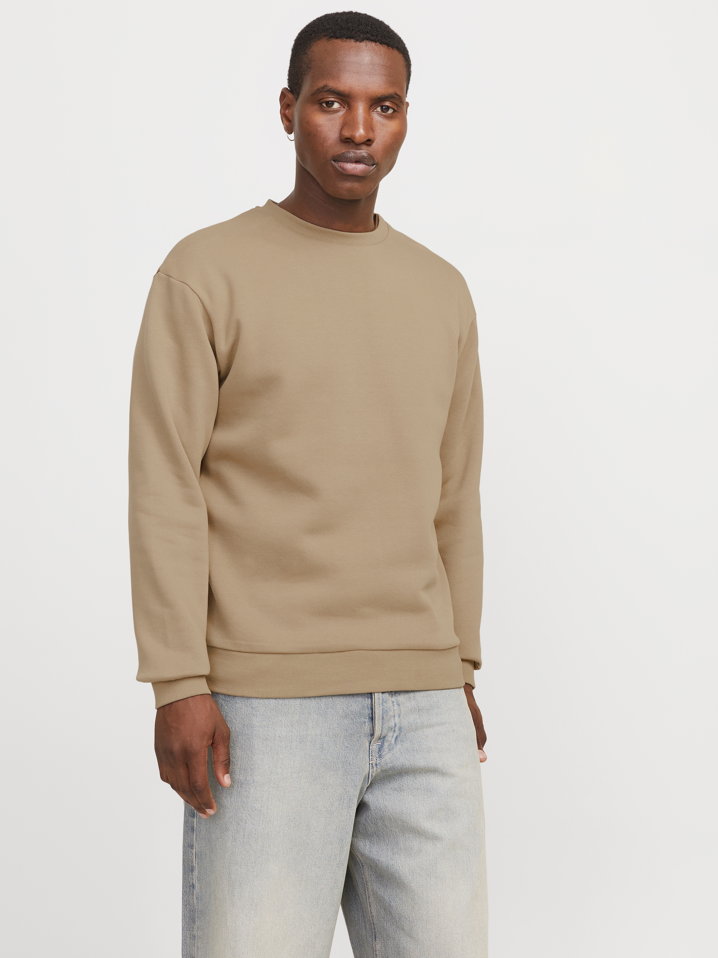 Jack & Jones Sweatshirt "JJEBRADLEY mit Rippbündchen für Alltag und Freizei günstig online kaufen