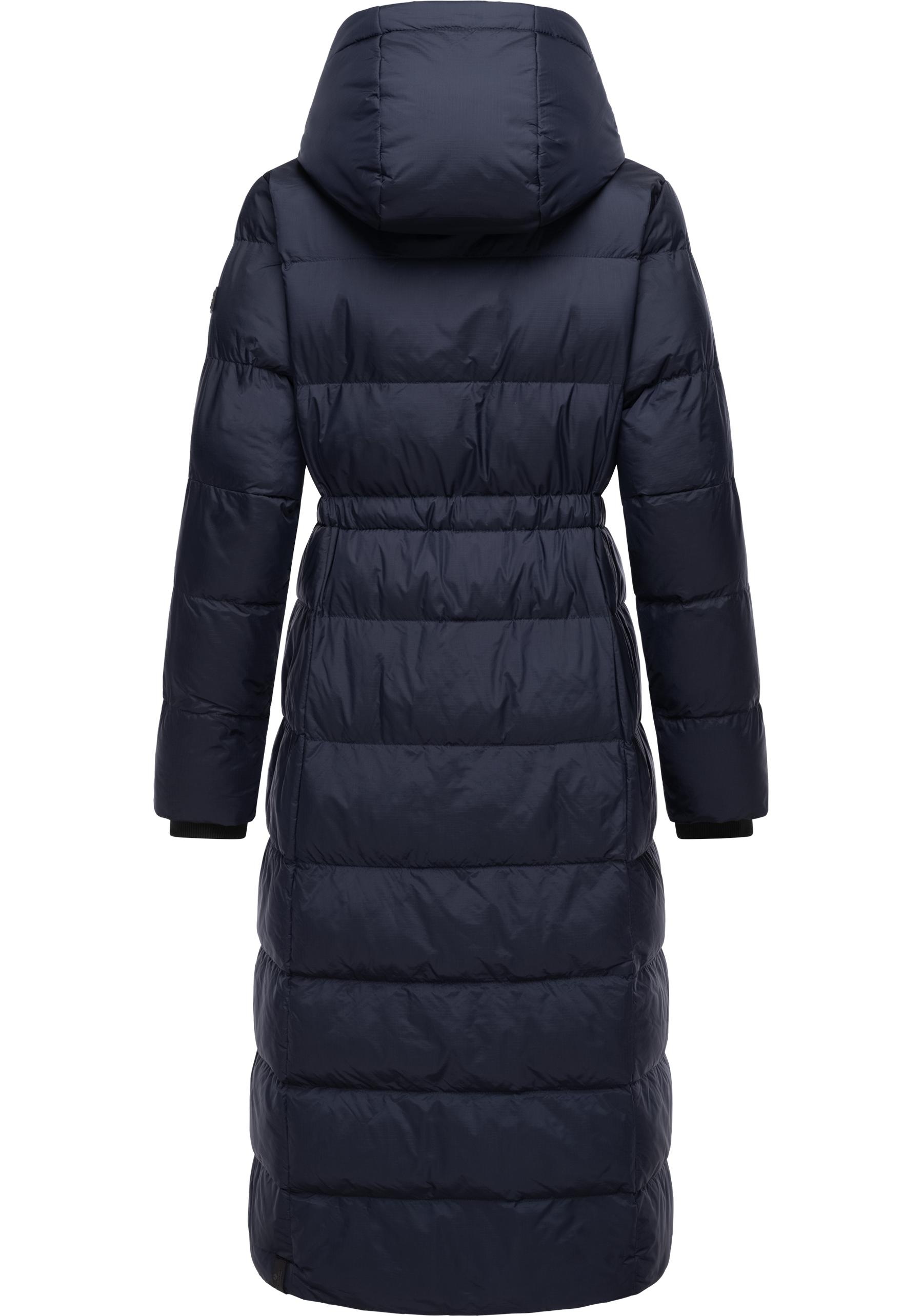 Thumbnail - Ragwear Steppmantel "Niara Long", Gesteppter langer Damen Mantel mit Bindeband