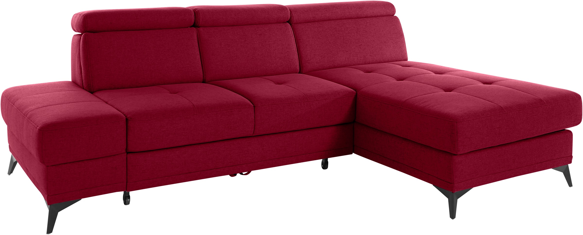 Thumbnail - INOSIGN Ecksofa "Cardiz L-Form", inkl.Kopfteilverstellung und Federkern wahlweise mit Bettfunktion