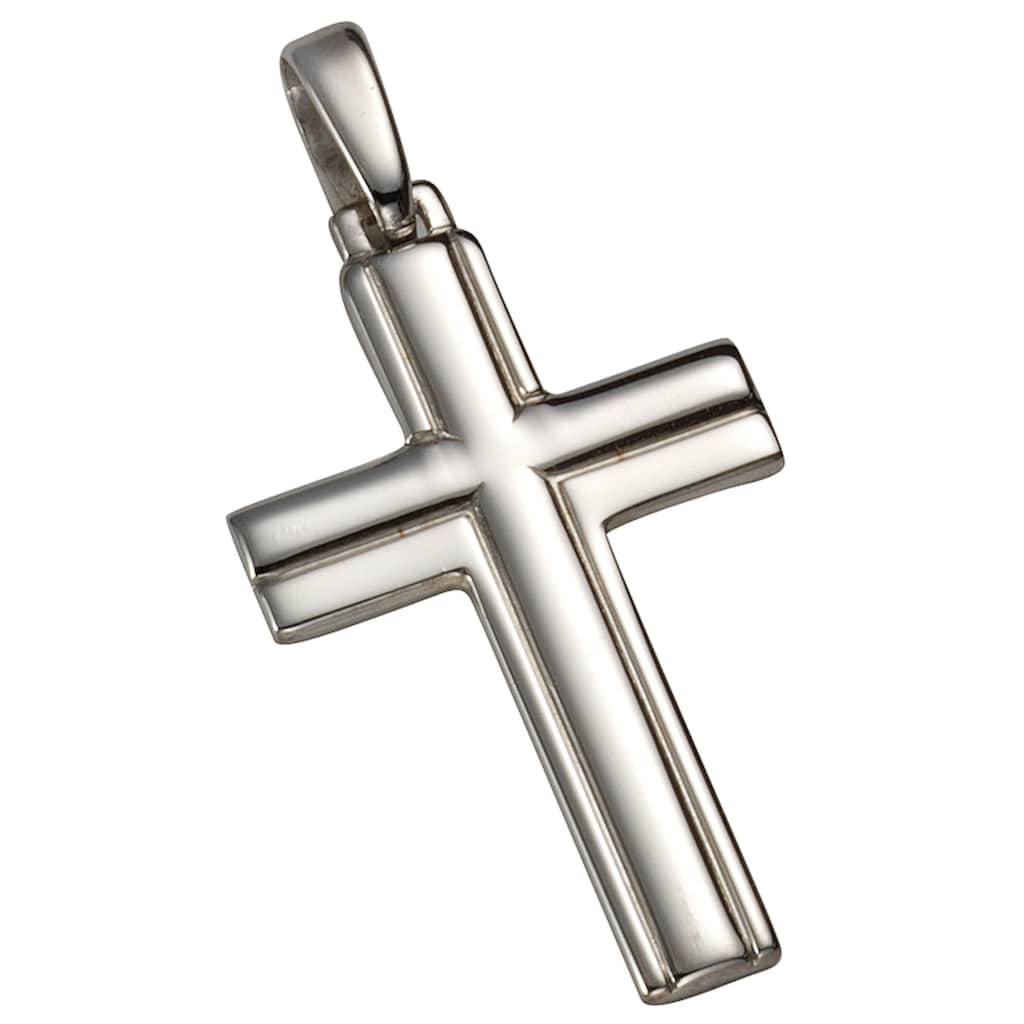 Firetti Kettenanhänger »Kreuz rhodinierte und glänzende Optik«