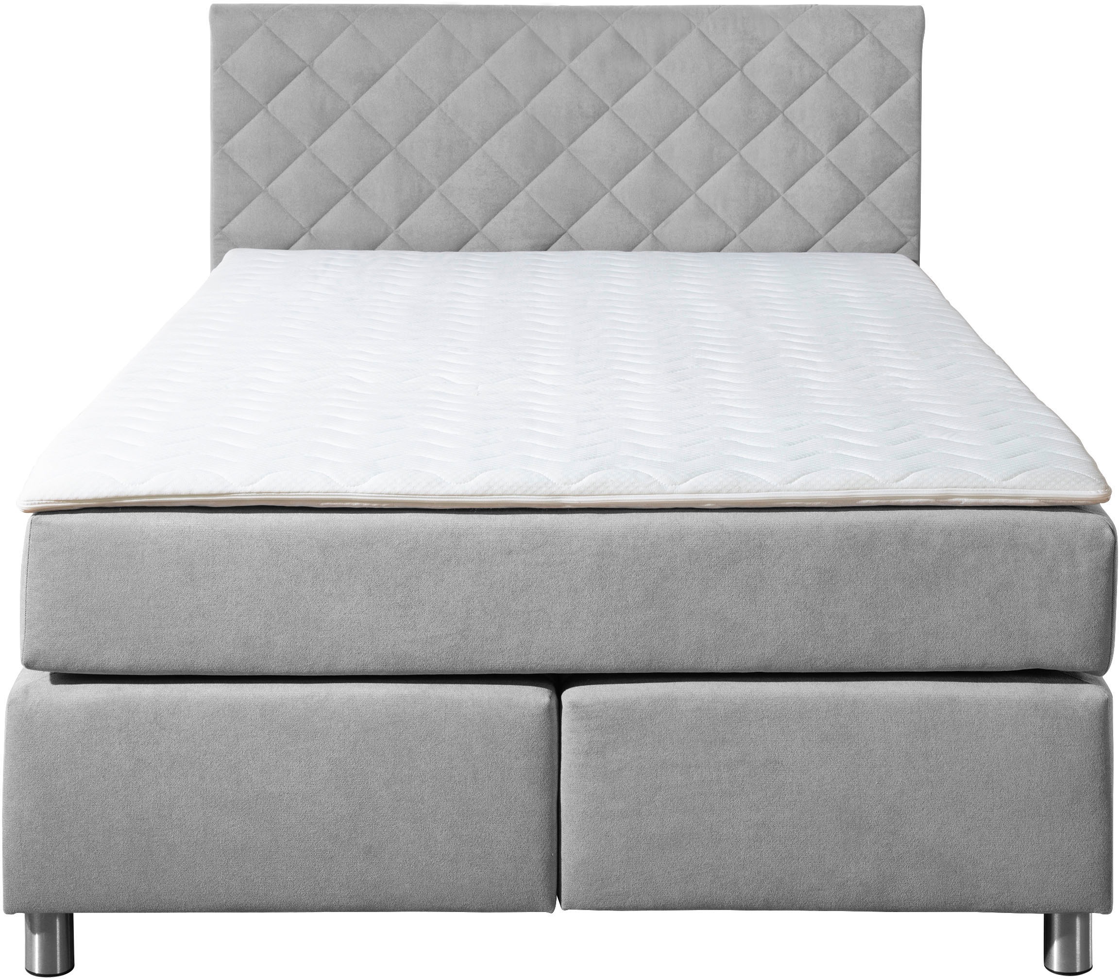 Leonique Boxspringbett »Bernard, in verschiedenen Breiten«, inkl. Topper, Matratze in H2, H3 oder H4 erhältlich