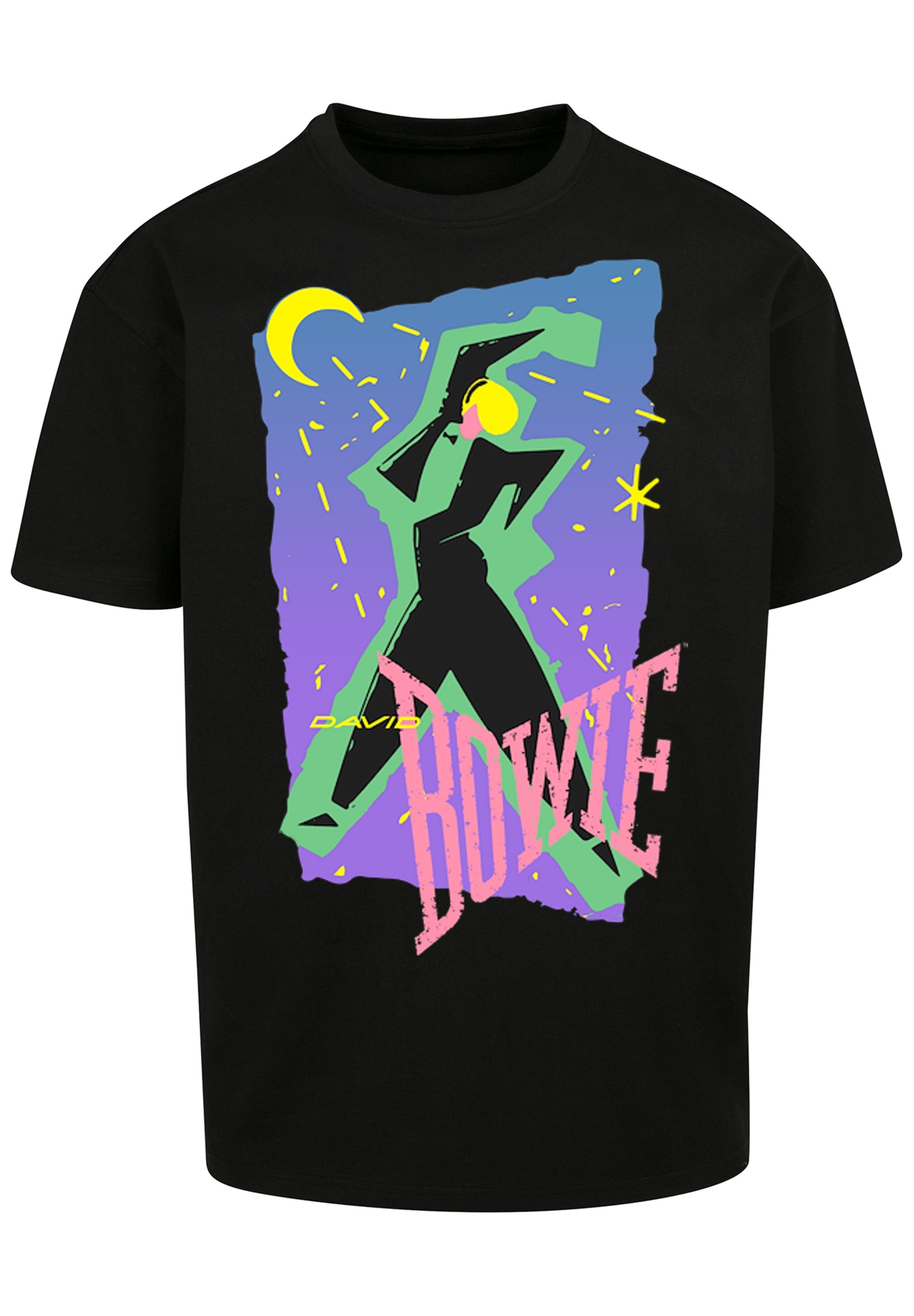 F4NT4STIC T-Shirt »David Bowie Rock Music Band Moonlight Dance«, Print
