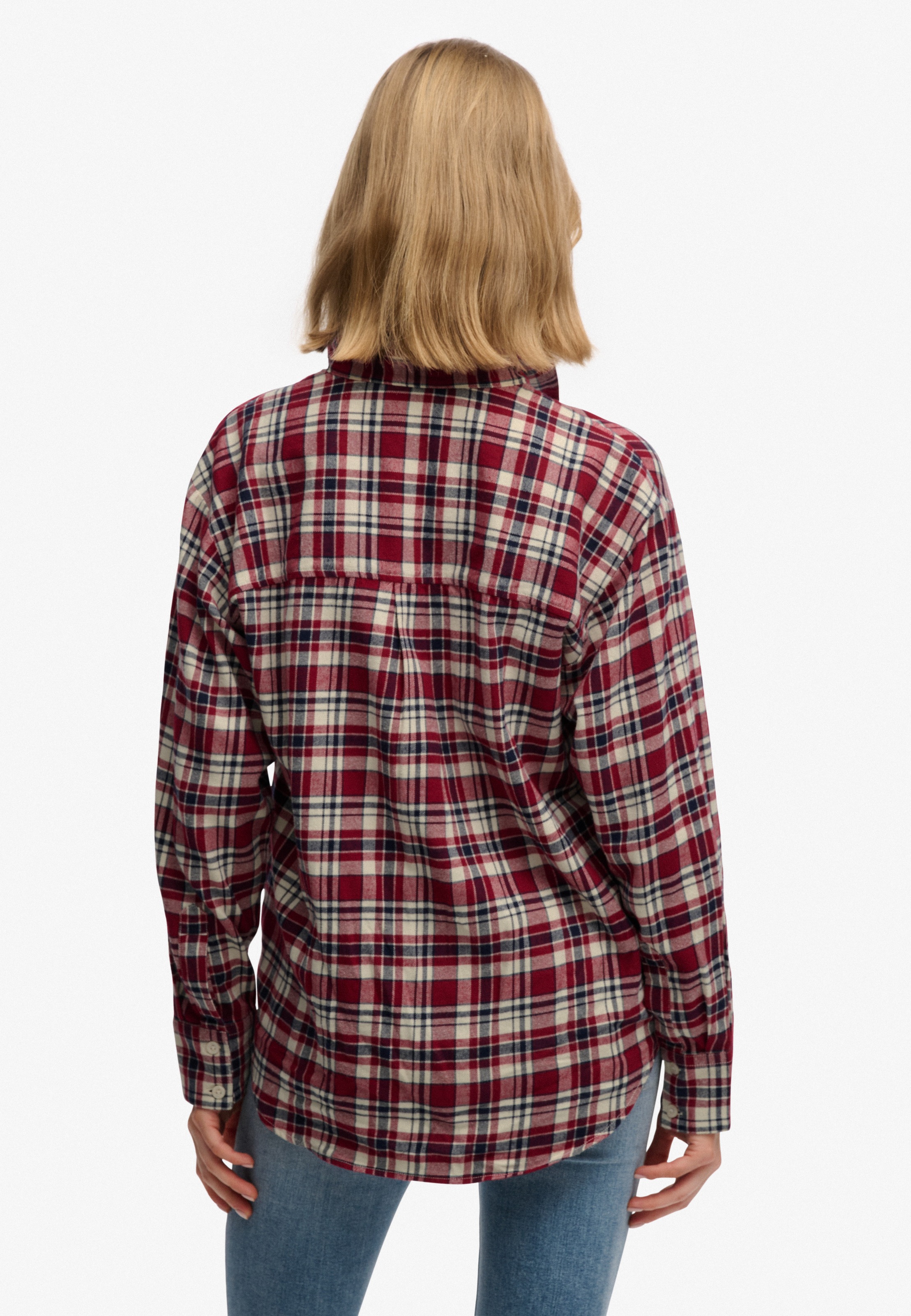 Superdry Karobluse "CHECK FLANNEL RELAXED SHIRT" Baumwolle, relaxed fit, au günstig online kaufen