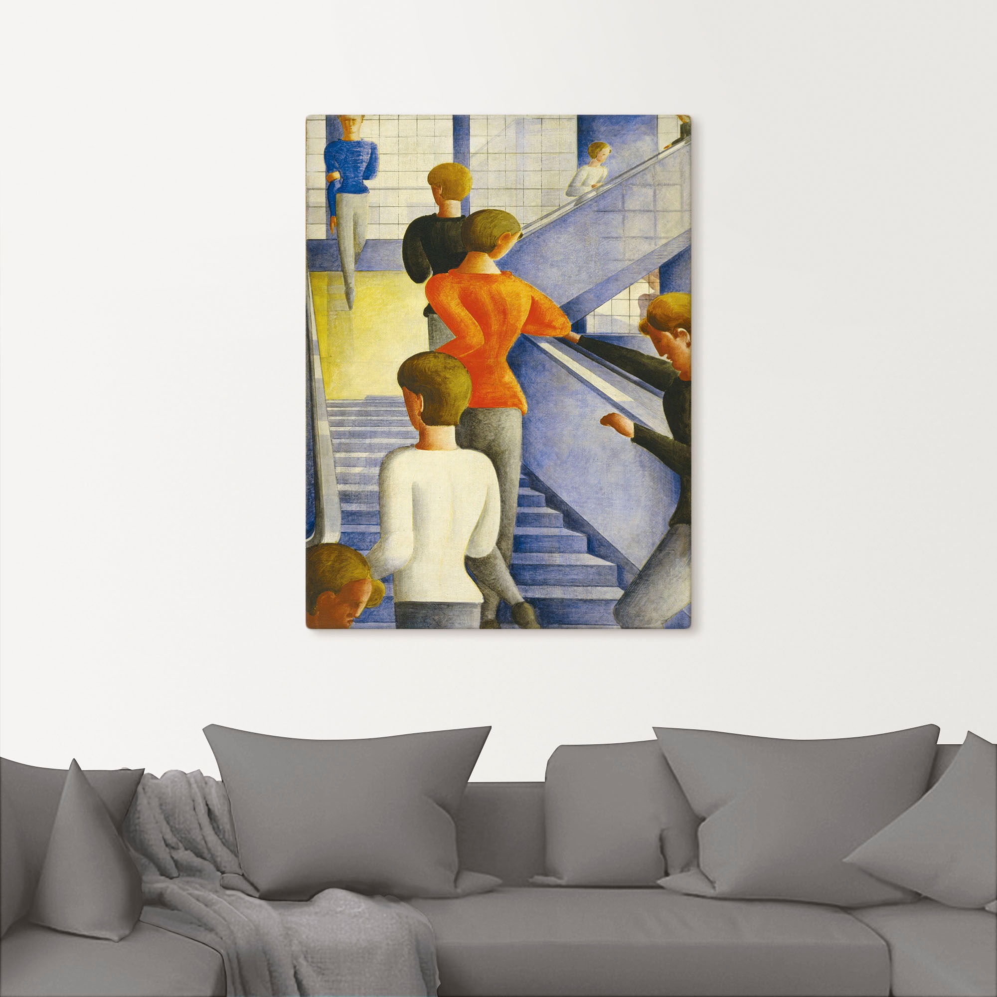 Artland Leinwandbild "Bauhaustreppe. 1932" Gruppen & Familien 1 Stk. tlg. a günstig online kaufen