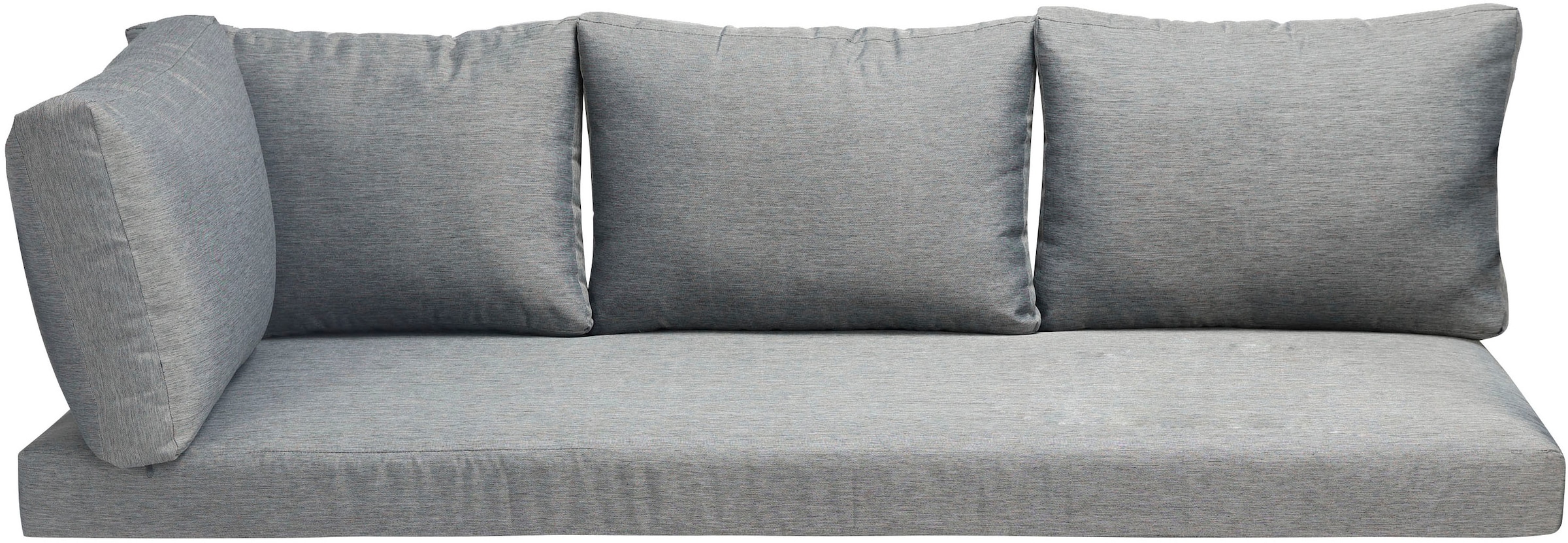 KONIFERA Gartenlounge-Set »New Jersey« Set, 2x Sofa, 1x Bank, 1x Tisch, 3x Sitzauflage, 7x Rückenkissen, 14 tlg. tlg. bestehend aus 2 Sofas, 1 Bank, 10 Sitz- und Rückenkissen, 1 Tisch