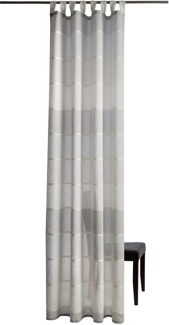 HOMING Gardine "Lennardt" Schlaufen 1 Stk. tlg. Streifen, Wohnzimmer, Schla günstig online kaufen