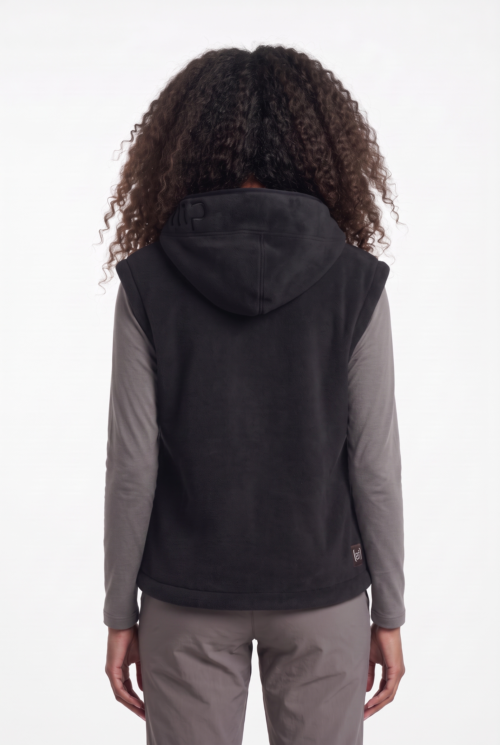 CMP Fleeceweste »WOMAN VEST FIX HOOD« Oversize-Schnitt, weiches Teddyfleece innen, Reißverschlusstaschen