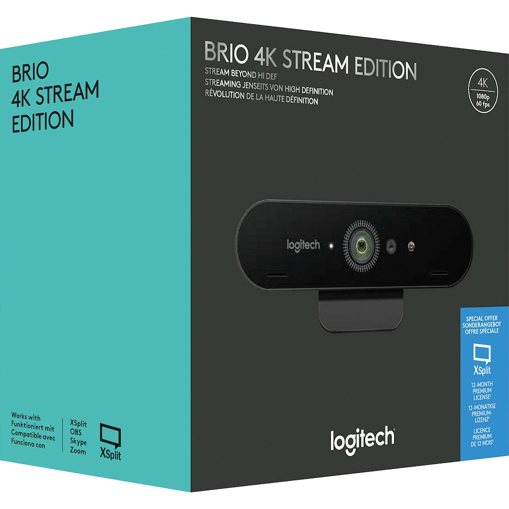 Logitech Webcam »BRIO 4K STREAM EDITION«, 4K Ultra HD, IrDA (Infrarot)