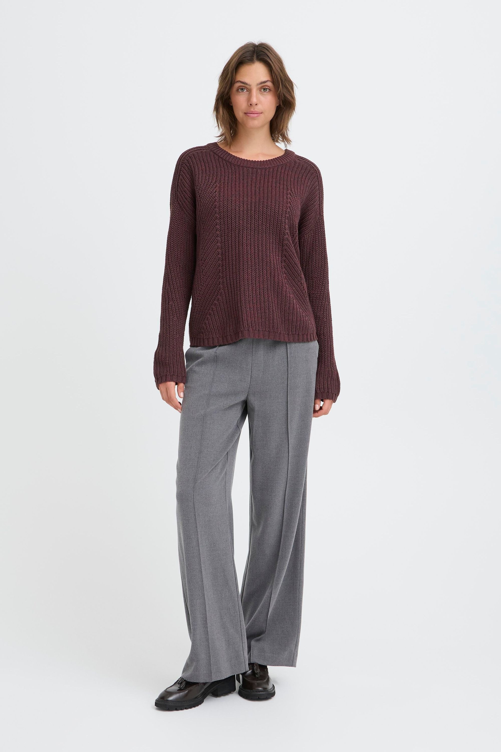 OXMO Strickfleece-Pullover »Strickpullover OXFKANNA«