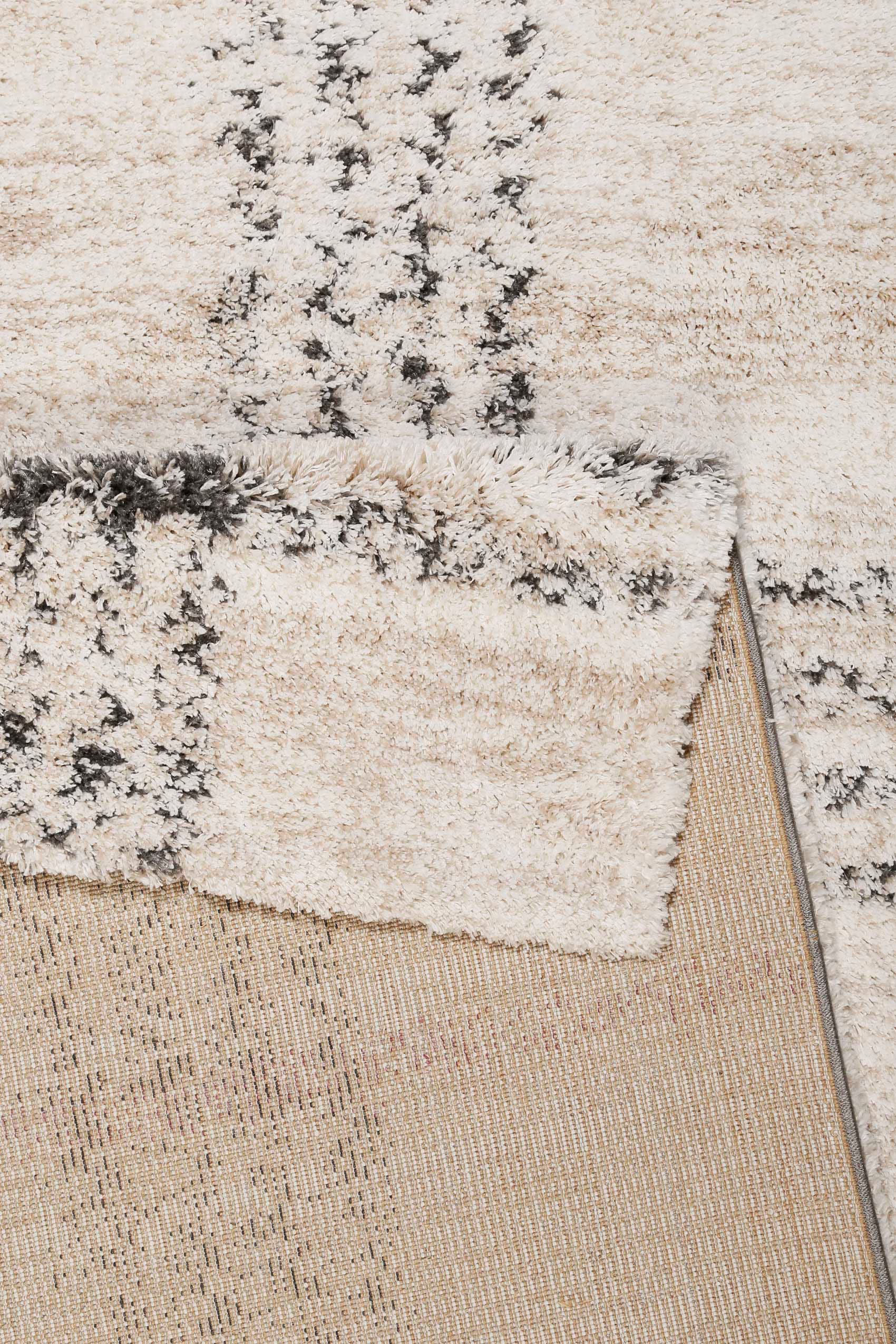 Esprit Hochflor-Teppich »Nora ESP-80336«, rechteckig, 30 mm Höhe, Shaggy, Langflor, mit Karo-Muster, Wohnzimmer
