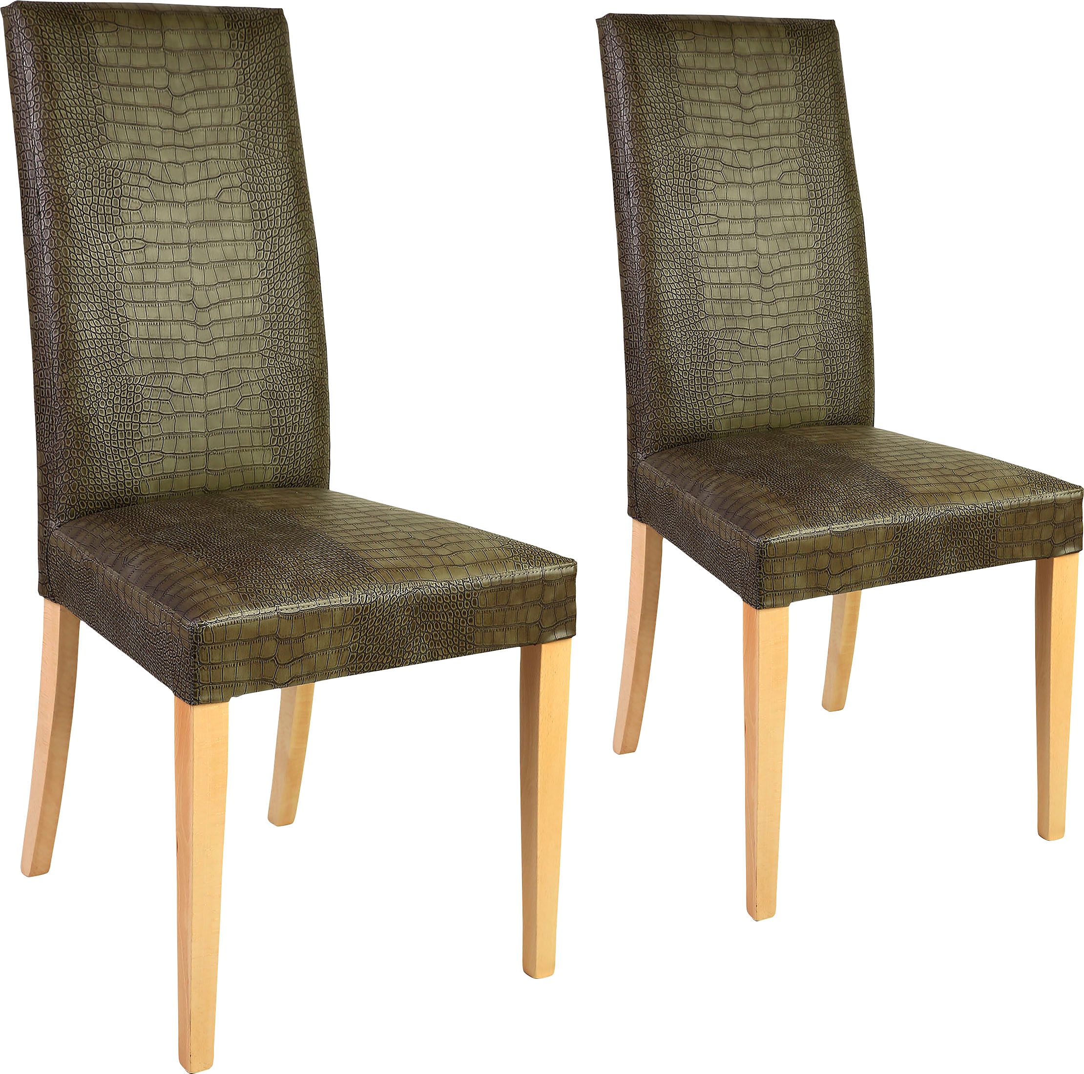 OTTO home Polsterstuhl "Java" (Set) 2 Stk.Kunstlederbezug mit Animalprägung günstig online kaufen