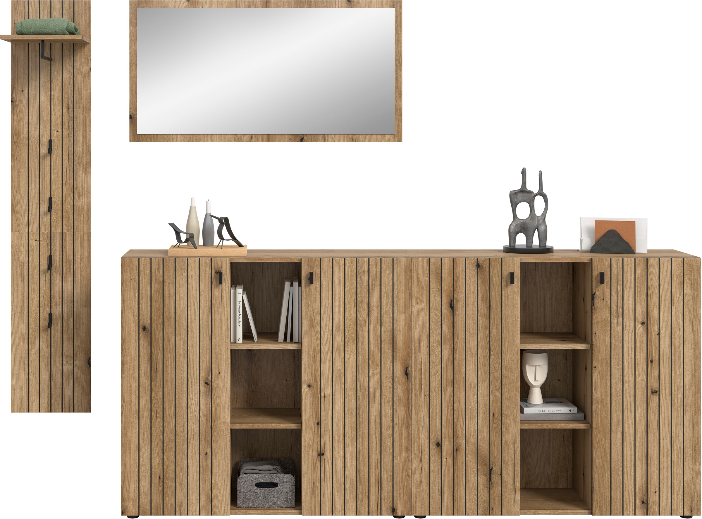 INOSIGN Garderoben-Set "TATIO, 4-tlg. Garderobenkombination, Breite: 258 cm günstig online kaufen