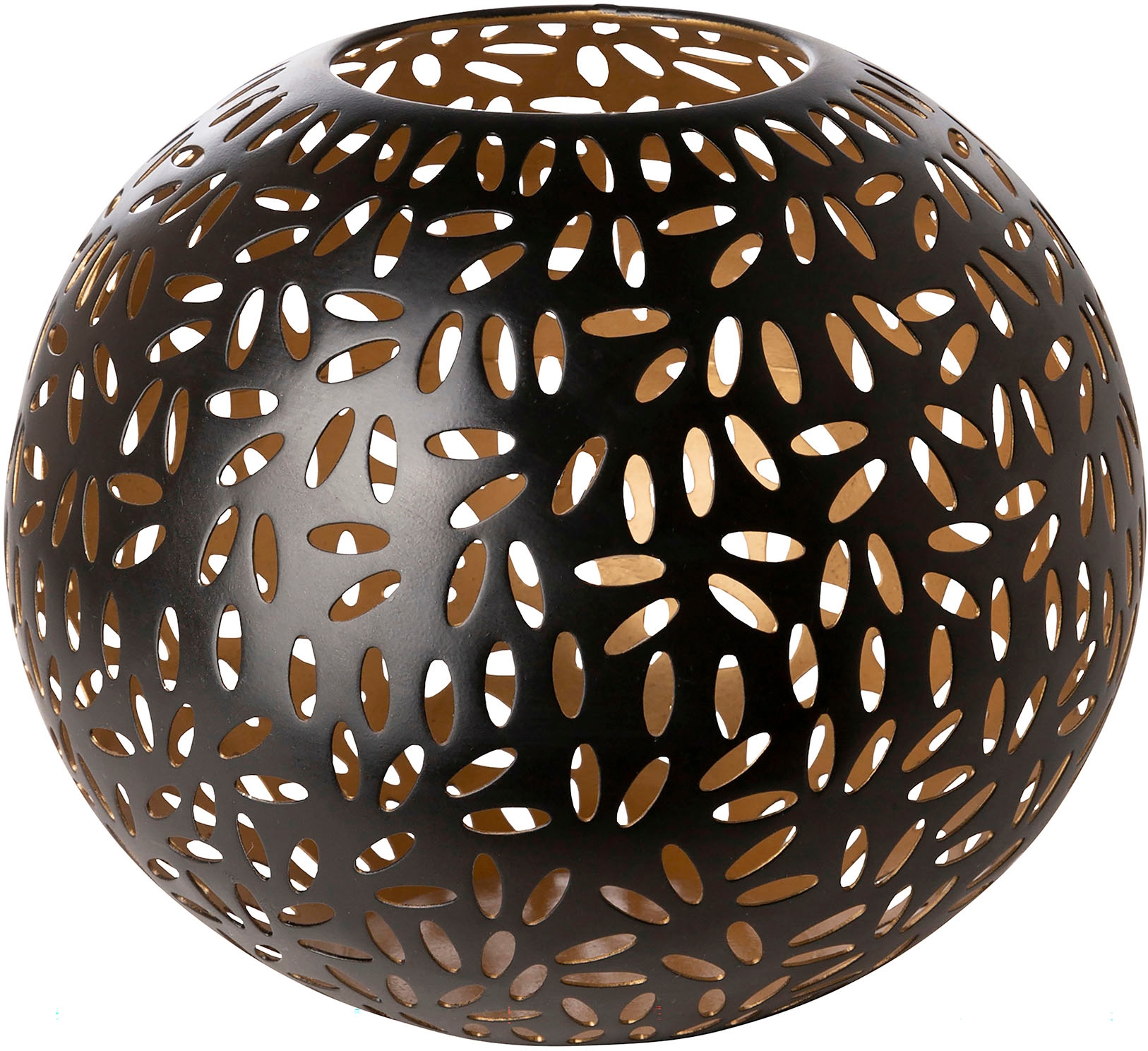 Fink Windlicht "DARIA" Kerzenhalter aus Eisen, pulverbeschichtet, mit Cut-O günstig online kaufen