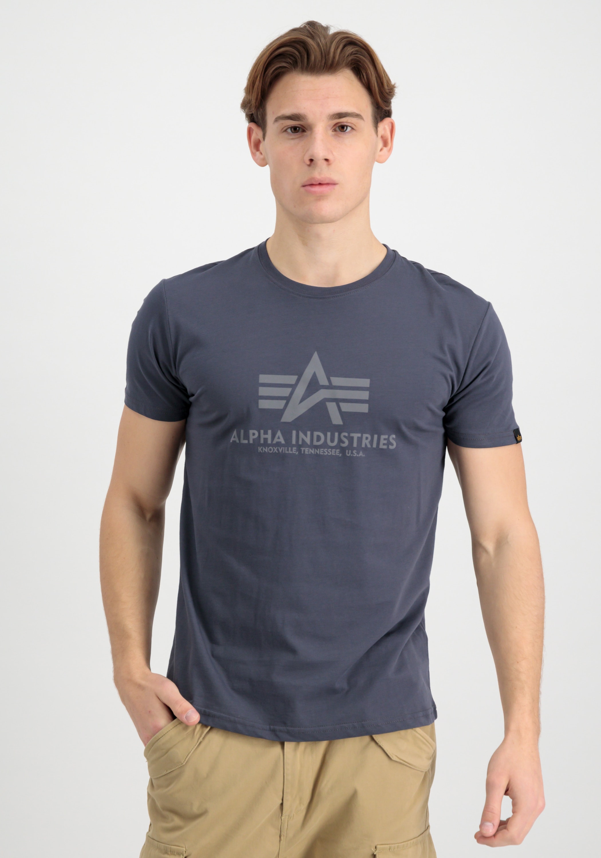 Alpha Industries "Basic T-Shirt Refl. Print" günstig online kaufen