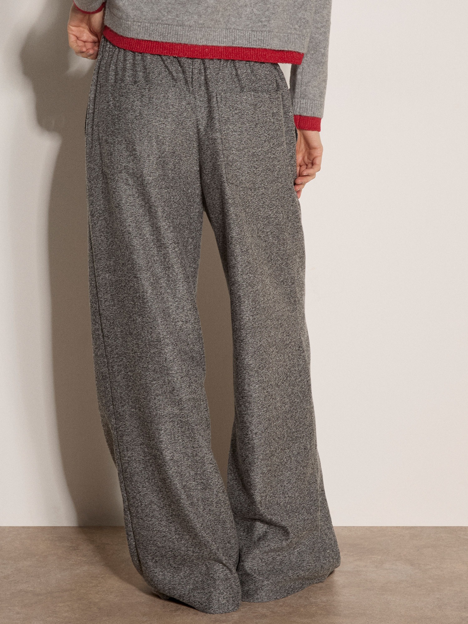 Apricot Stoffhose »Weite Hose«  mit Fischgrätmuster