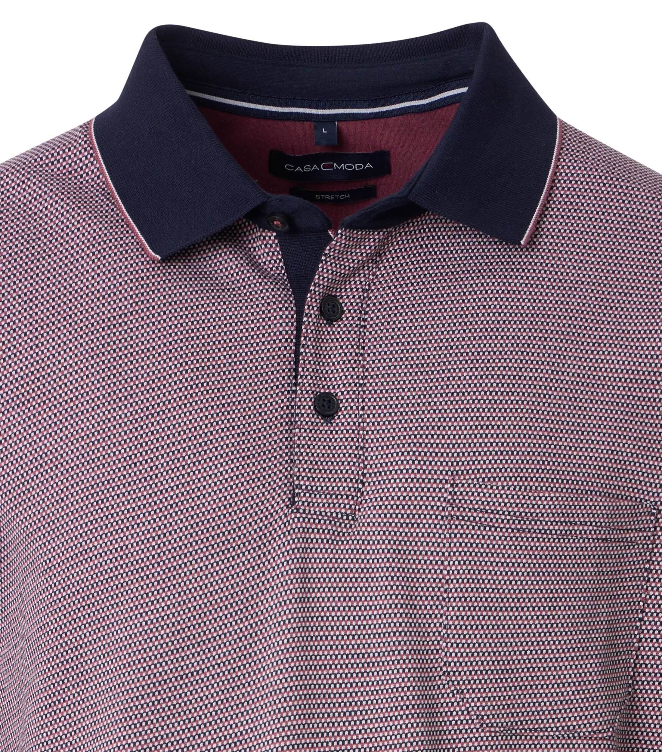 CASAMODA Poloshirt »CASAMODA Polo-Shirt gemustert«