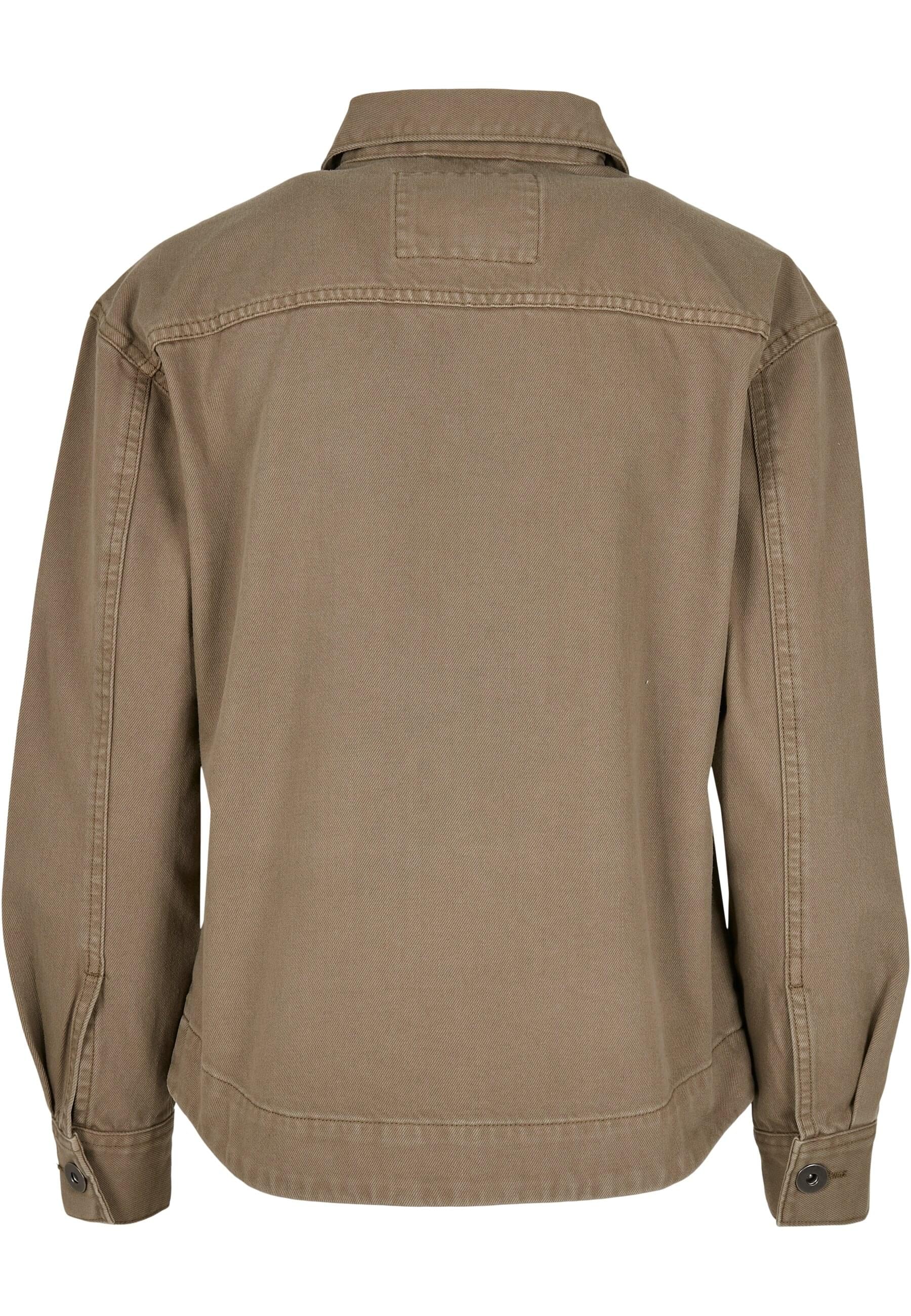 URBAN CLASSICS Allwetterjacke »Urban Classics Damen Ladies Oversized Shirt Jacket«, (1 St.), ohne Kapuze