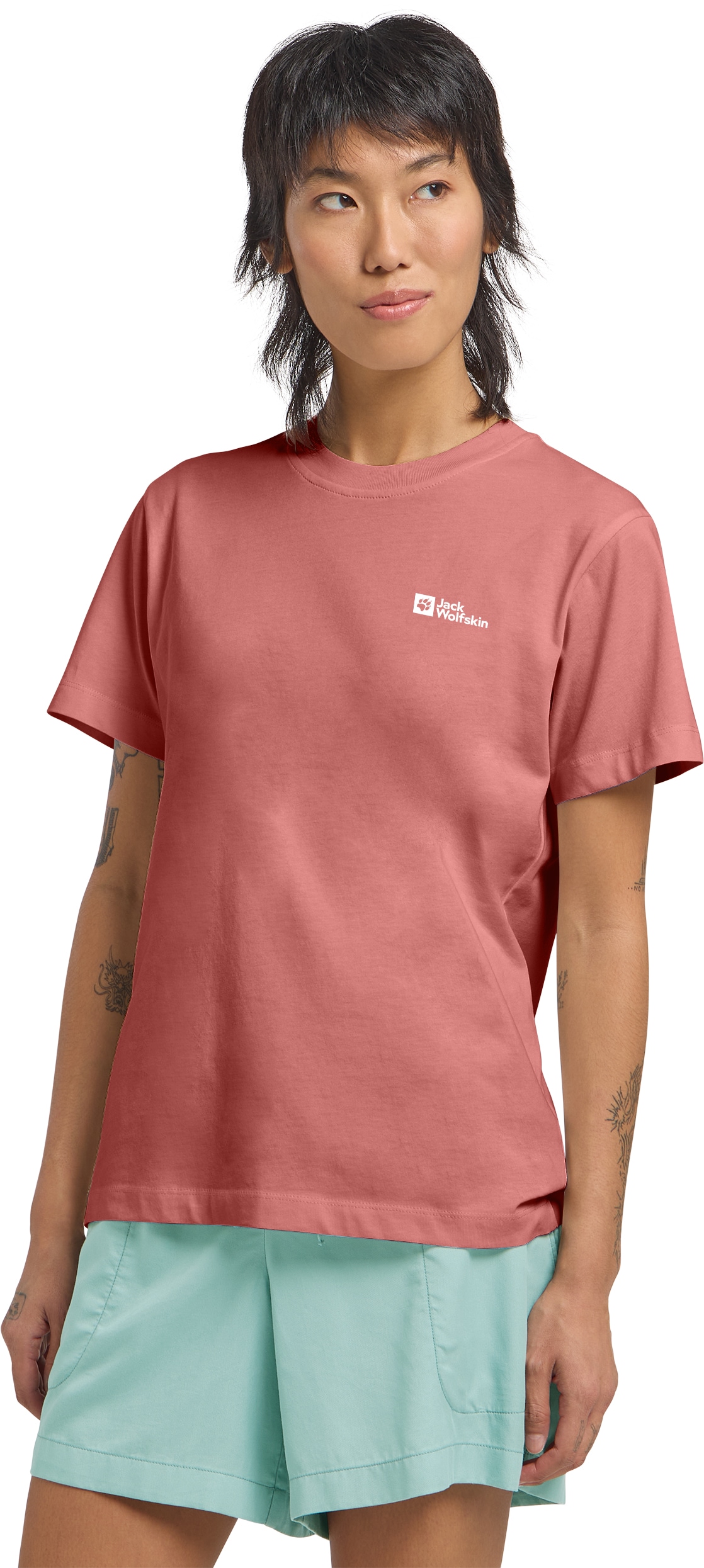 Jack Wolfskin T-Shirt "ESSENTIAL T W", weiches, klassisches T-Shirt aus atm günstig online kaufen
