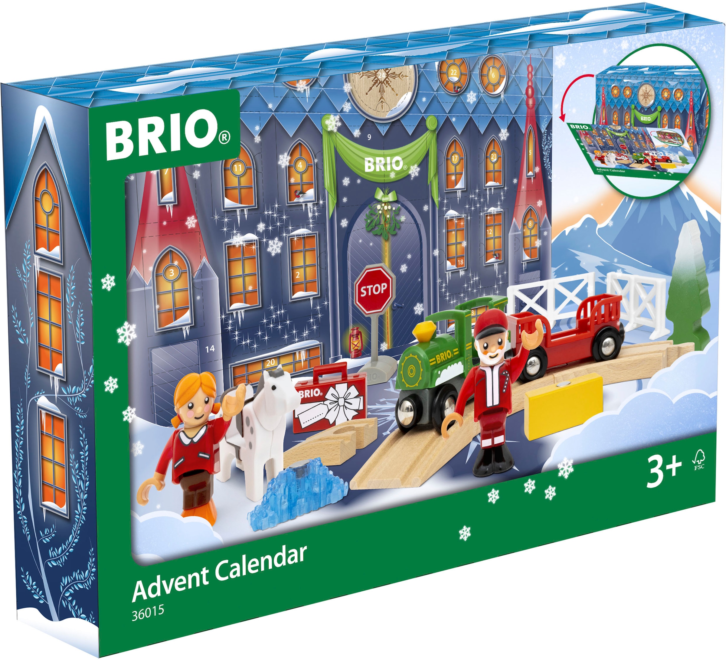 BRIO® Spielzeug-Adventskalender »HolzBRIO 2023«, ab 3 Jahren, FSC®-Holz aus gewissenhaft bewirtschafteten Wäldern