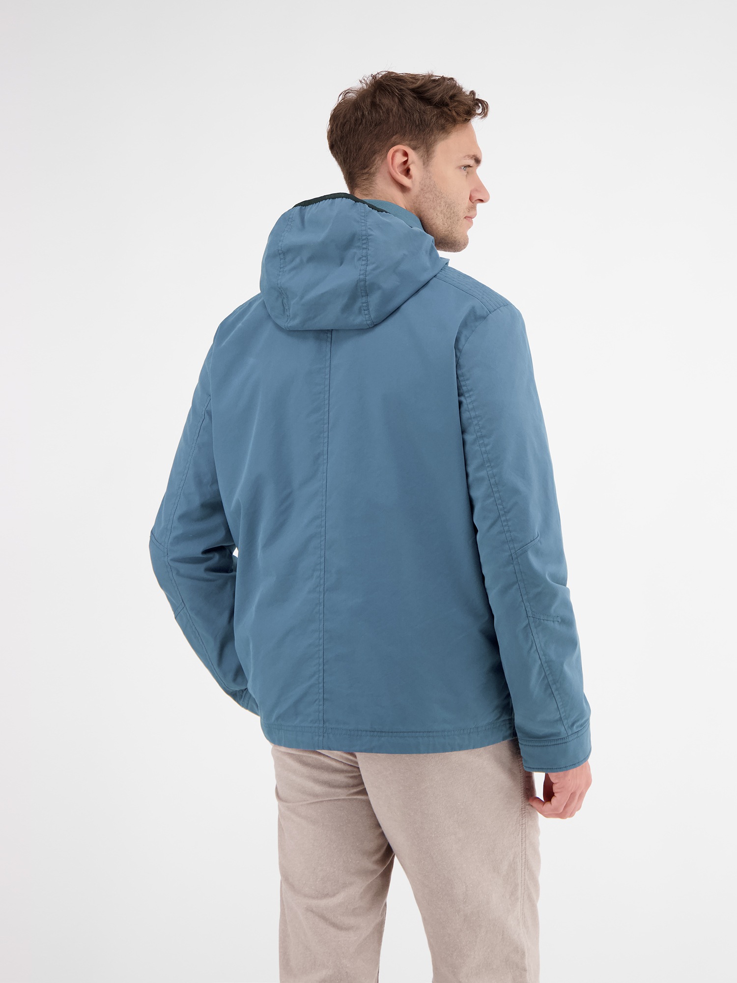 LERROS Outdoorjacke »LERROS Shell-Blouson mit abnehmbarer Kapuze«, mit Kapuze, Keine Angabe