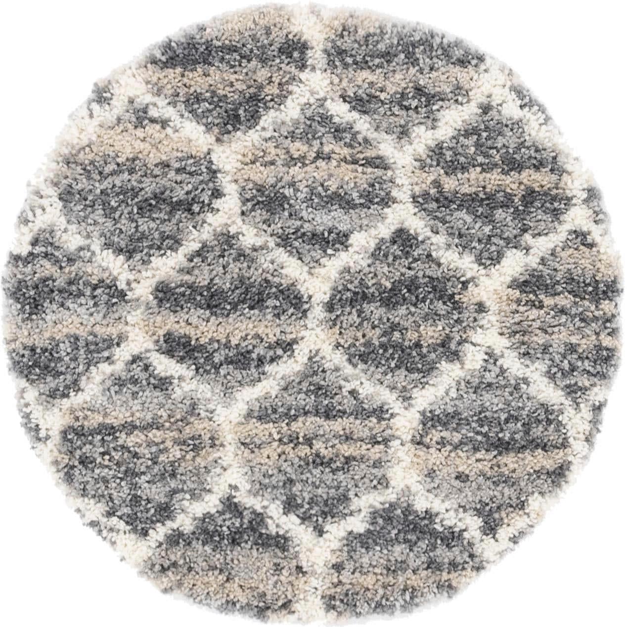 Myflair Möbel & Accessoires Hochflor-Teppich »Top Shag Lagerräumung«, rund, 32 mm Höhe, gewebt, melierte Optik, weich & kuschelig