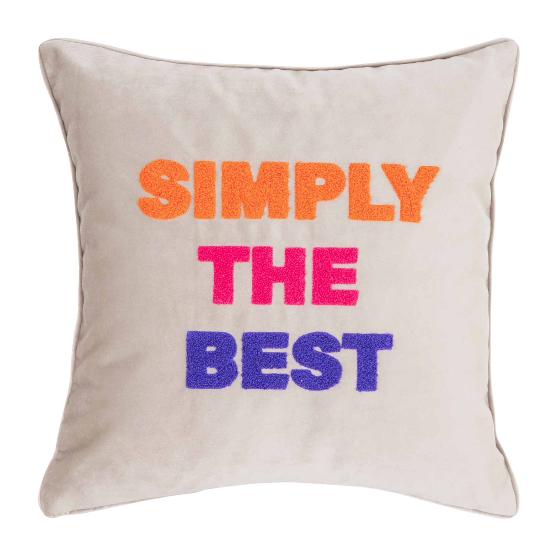 PAD Dekokissen "LETTERS" farbige Keder, mit Schriftzug, verschiedene Größen günstig online kaufen