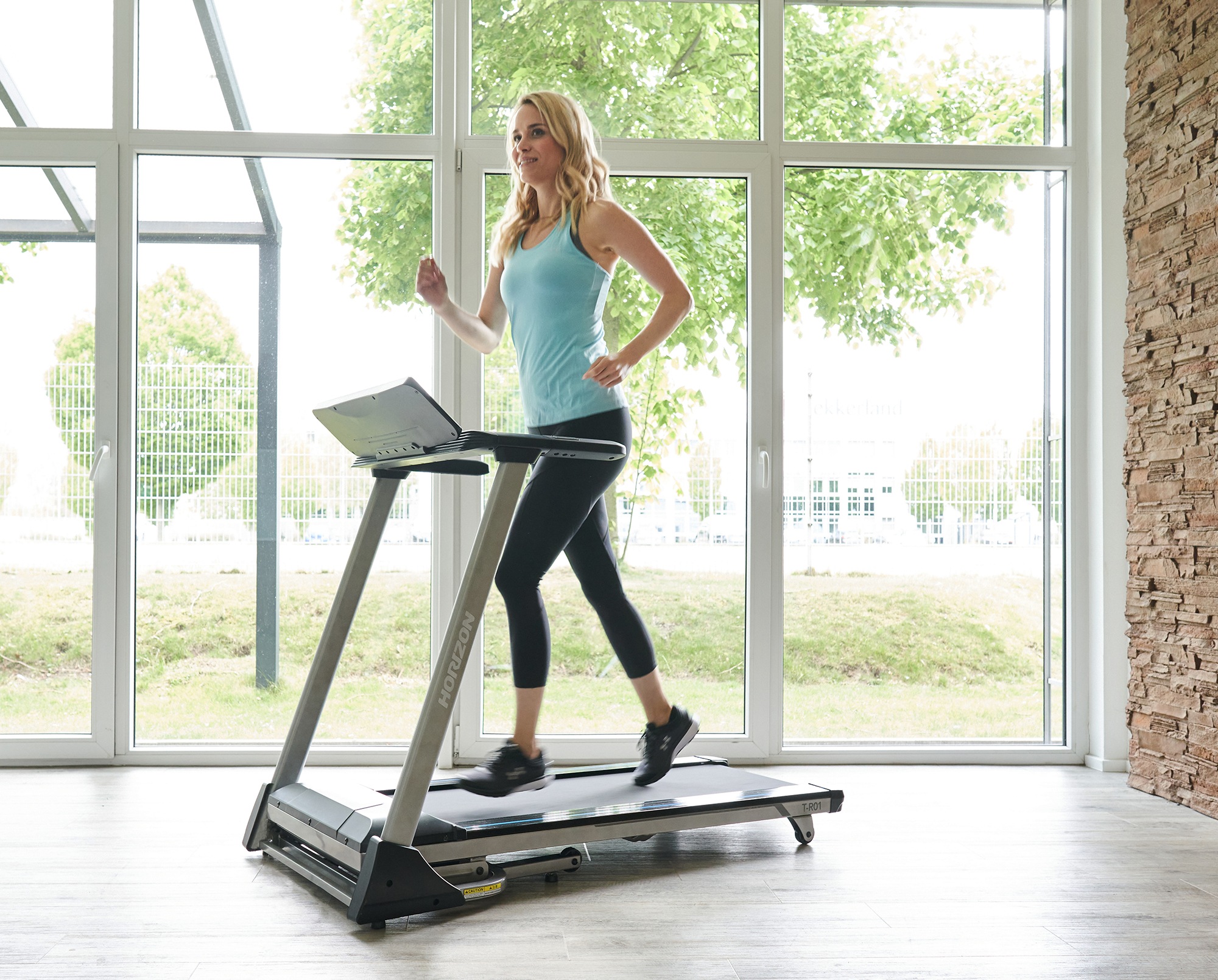 Horizon Fitness Laufband »T-R01«, (Lieferung im aufgebauten Zustand, mit Featherlight Folding), bis max. 14 km/h, klappbar