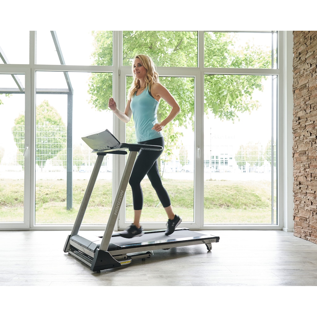 Horizon Fitness Laufband »T-R01«, Lieferung im aufgebauten Zustand, mit Featherlight Folding