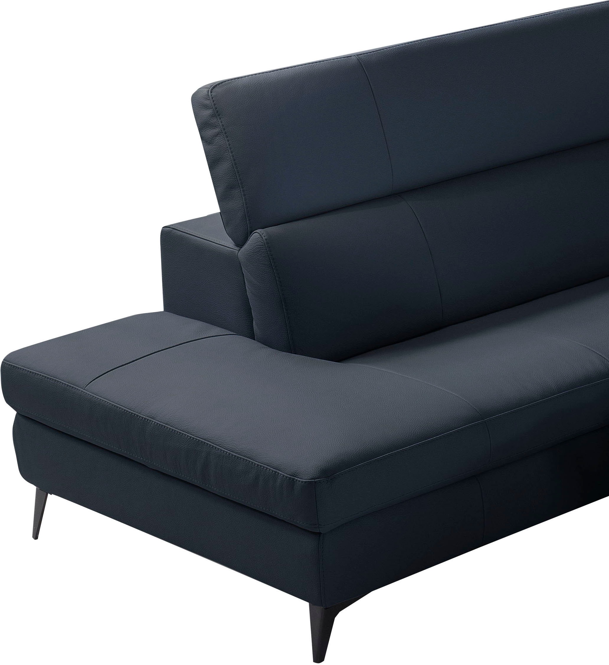 Egoitaliano Ecksofa »Edith, Designsofa mit hohem Sitzkomfort, L-Form«, inkl. elektrischer Relaxfunktion und manuell verstellbaren Kopfteilen