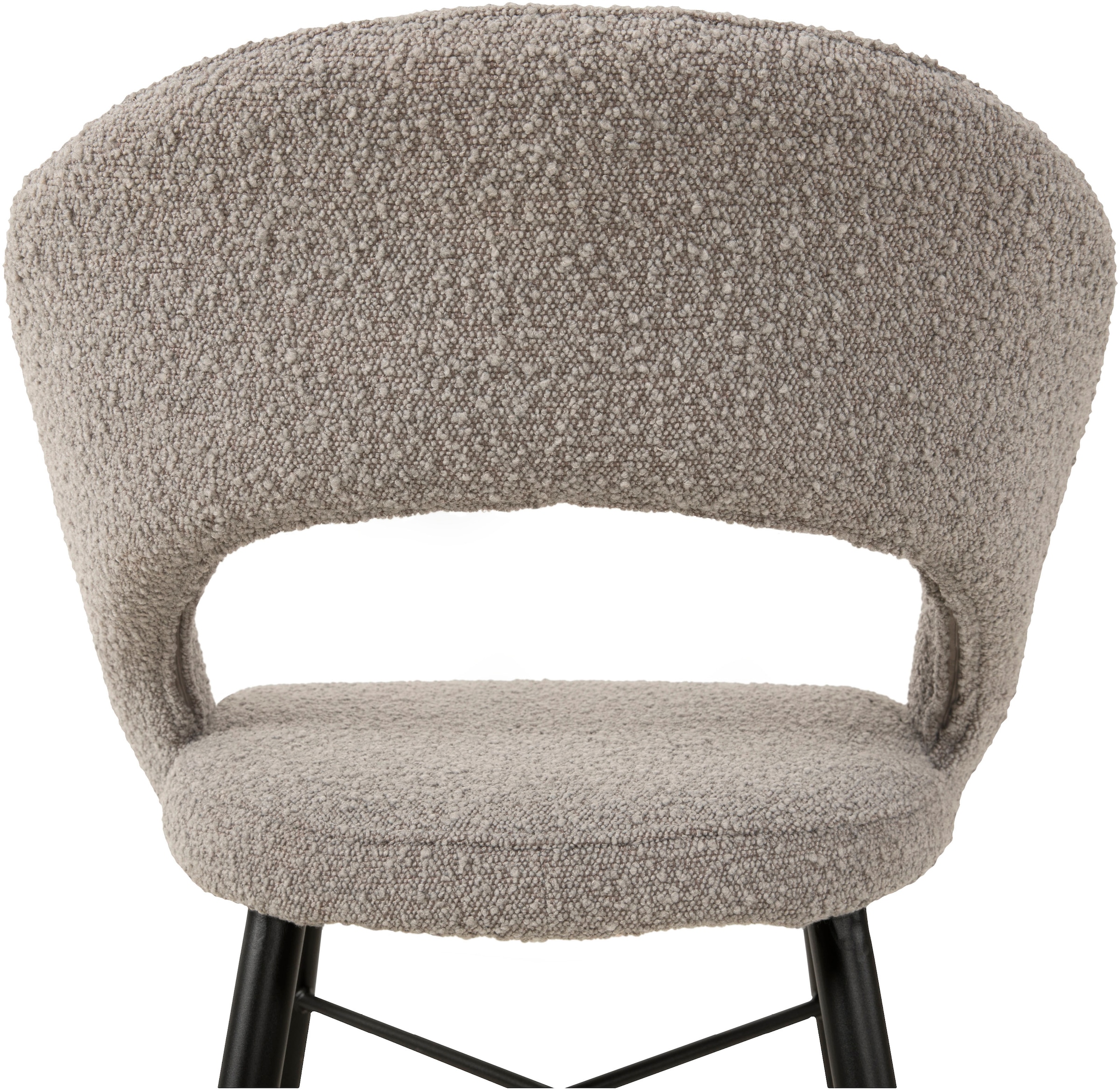 OMG Design Esszimmerstuhl »Marley«, (Set), 2 St., Stoff, mit modernem Cut-Out, Bouclé Bezug
