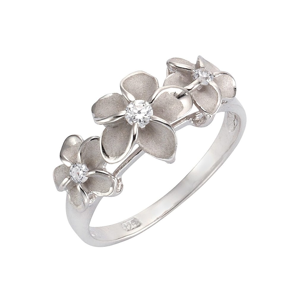 Firetti Fingerring »Schmuck Geschenk Silber 925 Silberring Blume/Blüte«