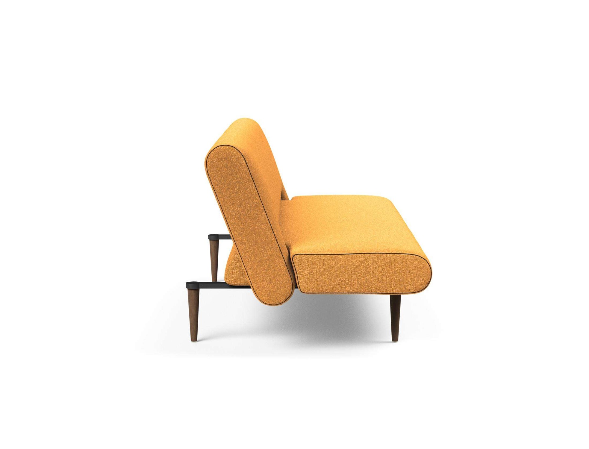 INNOVATION LIVING ™ Schlafsofa »Unfurl Bettsofa, super Strukturstoff, Gästebett, Breite 200cm« 3-stufig klappbar, Teddy Stoff, Braun, als Dauerschläfer geeignet