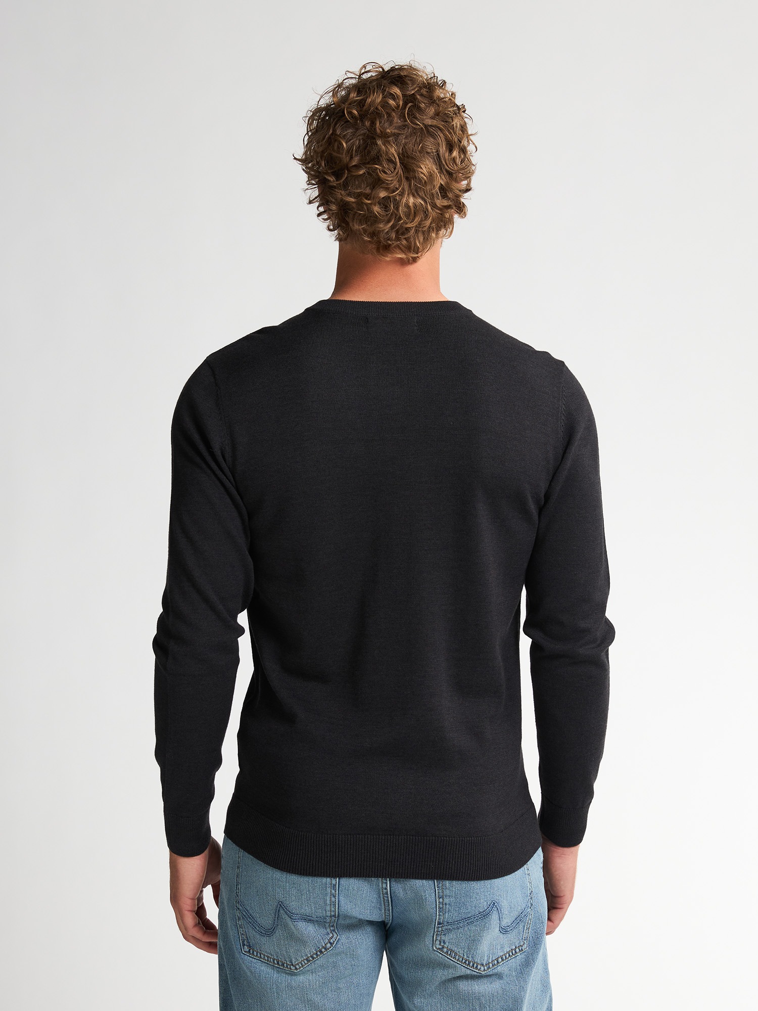 Petrol Industries V-Ausschnitt-Pullover "V-Neck Basi", Materialmix mit Baum günstig online kaufen