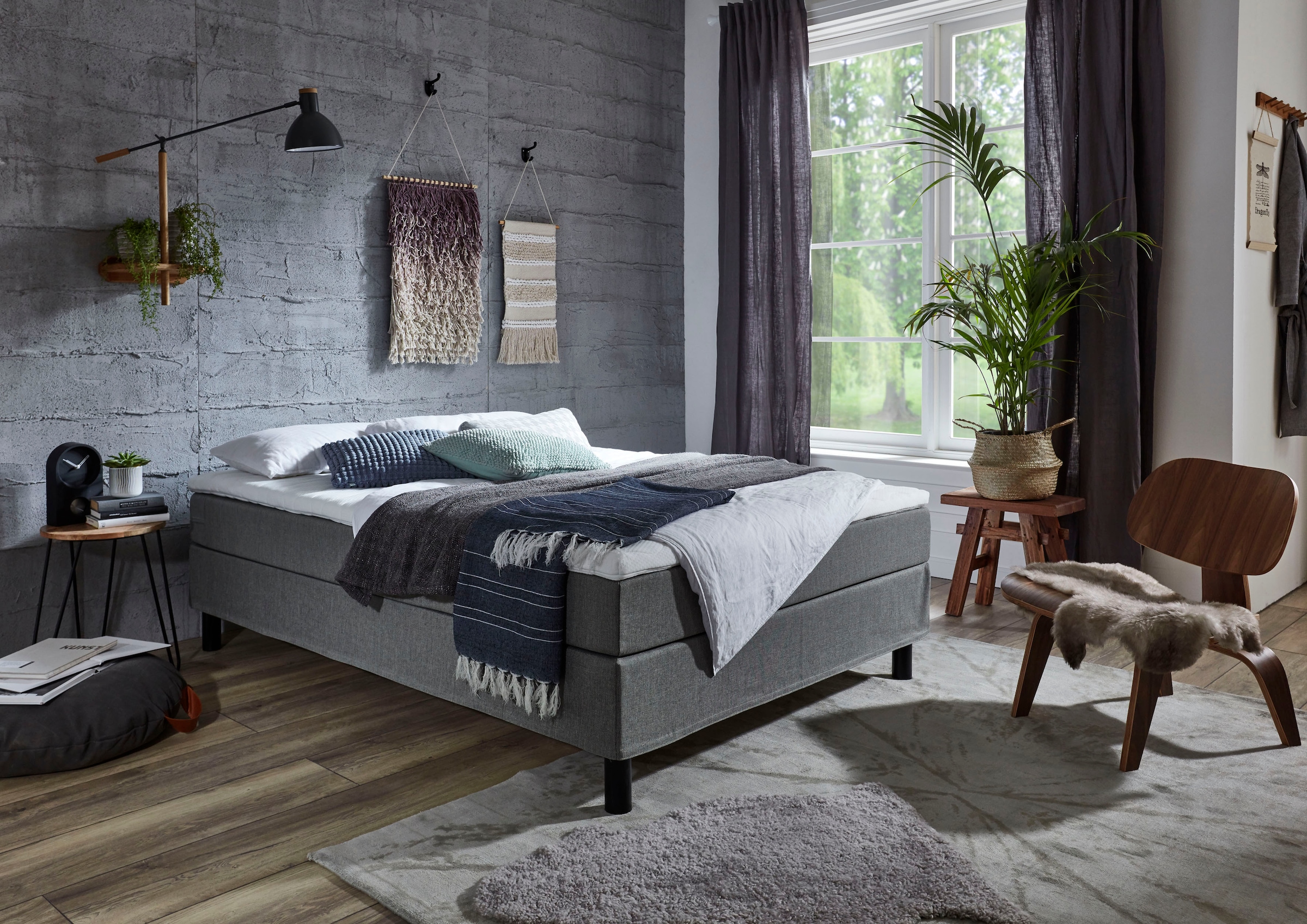 ATLANTIC home collection Boxbett »Happy« be Kopfteil su apsaugi...