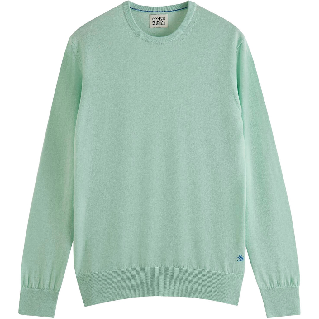 Scotch & Soda Rundhalspullover »Essentials - Merino wool crewneck pullover«