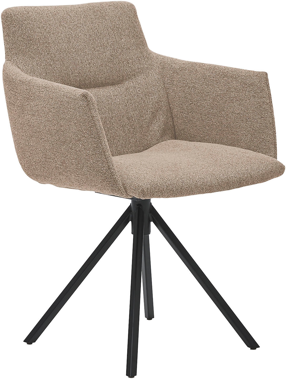 Musterring Polsterstuhl "JustB SP500" () 1 Stk.mit Armlehne, wahlweise mit Drehfunktion, Stativgestell in schwarz