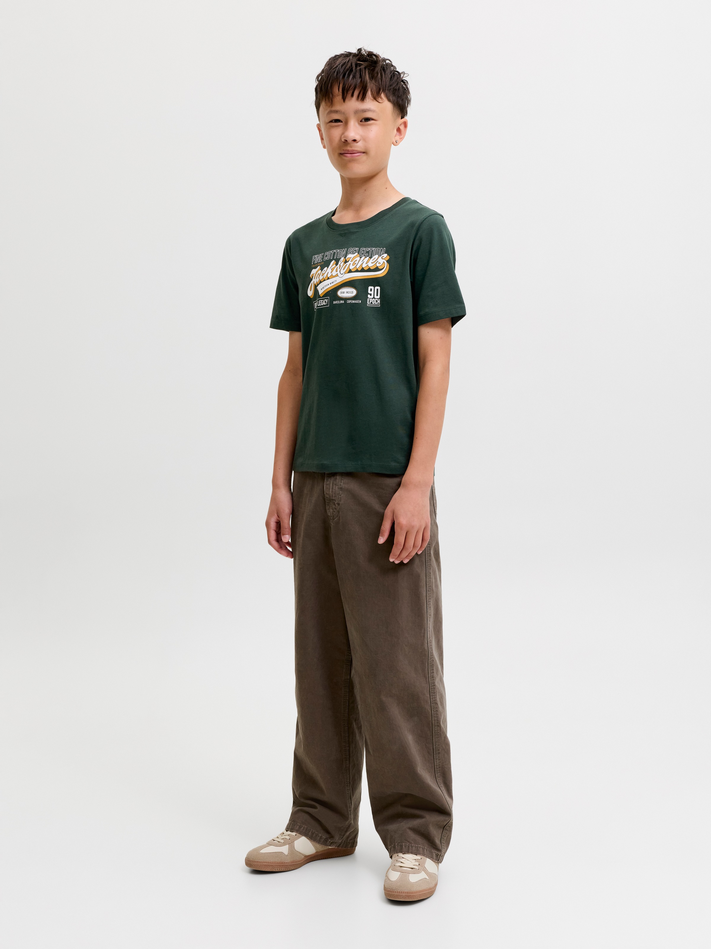 Jack & Jones Junior Rundhalsshirt »JJELOGO TEE SS O-NECK 2 COL AW26 SN JNR« Baumwolle, regular fit